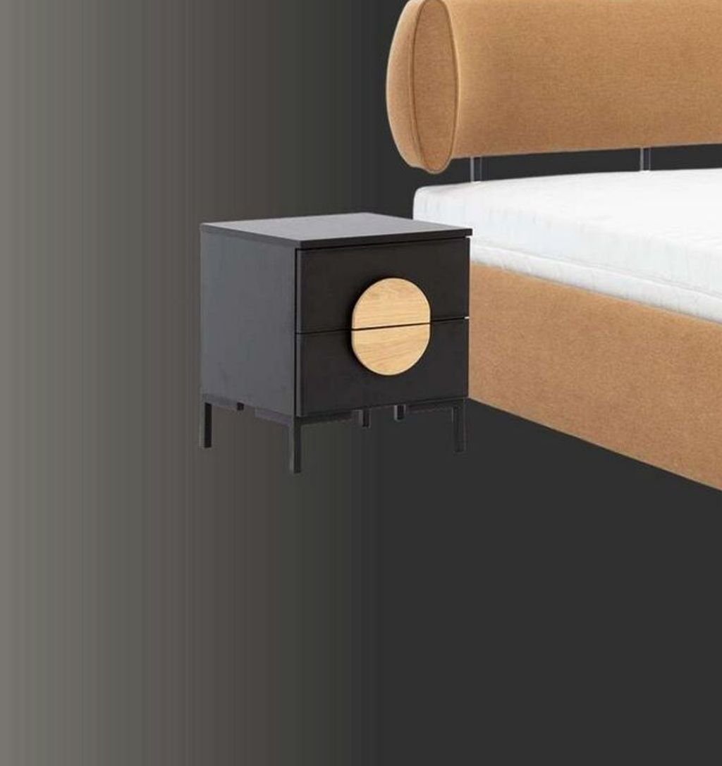 JVmoebel Nachttisch Nachttisch Grau Schlafzimmer Elegantes Tisch Holz Möbel Beistelltisch (1-St., 1x nur Nachttisch), Made in Europa
