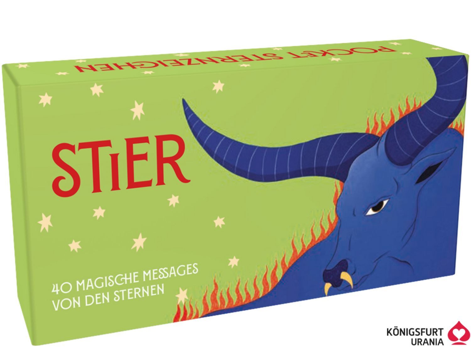 Sternzeichen Stier - 40 Karten in Magnetschachtel mit Metallicfolie - / Ginny Chiara Viola