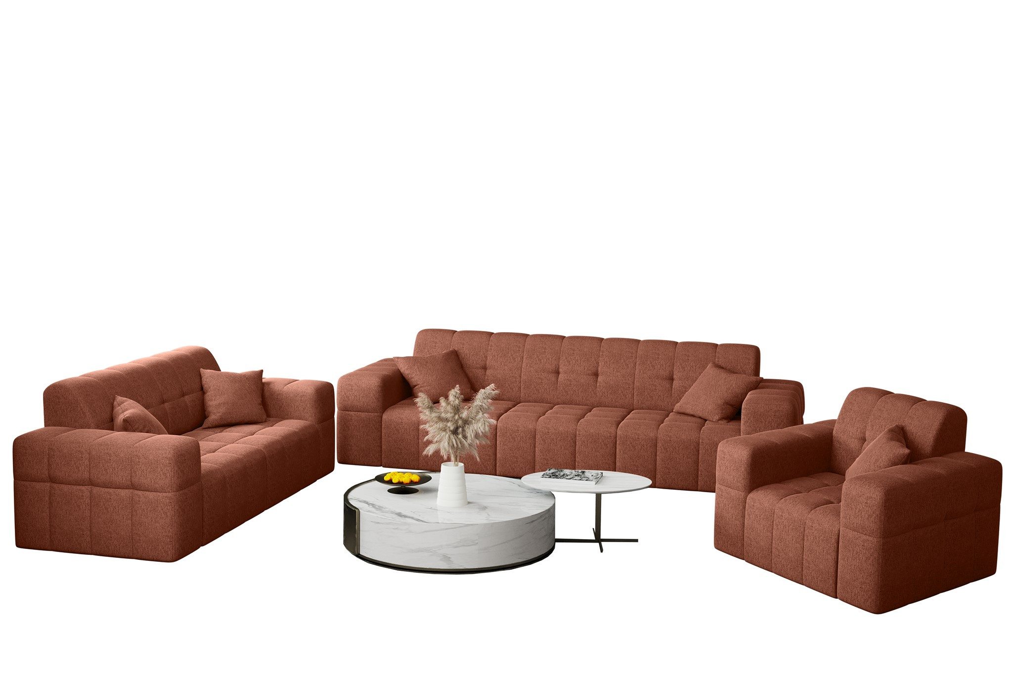 Fun Möbel Polstergarnitur Sofaset Designersofa NANCY günstig online kaufen