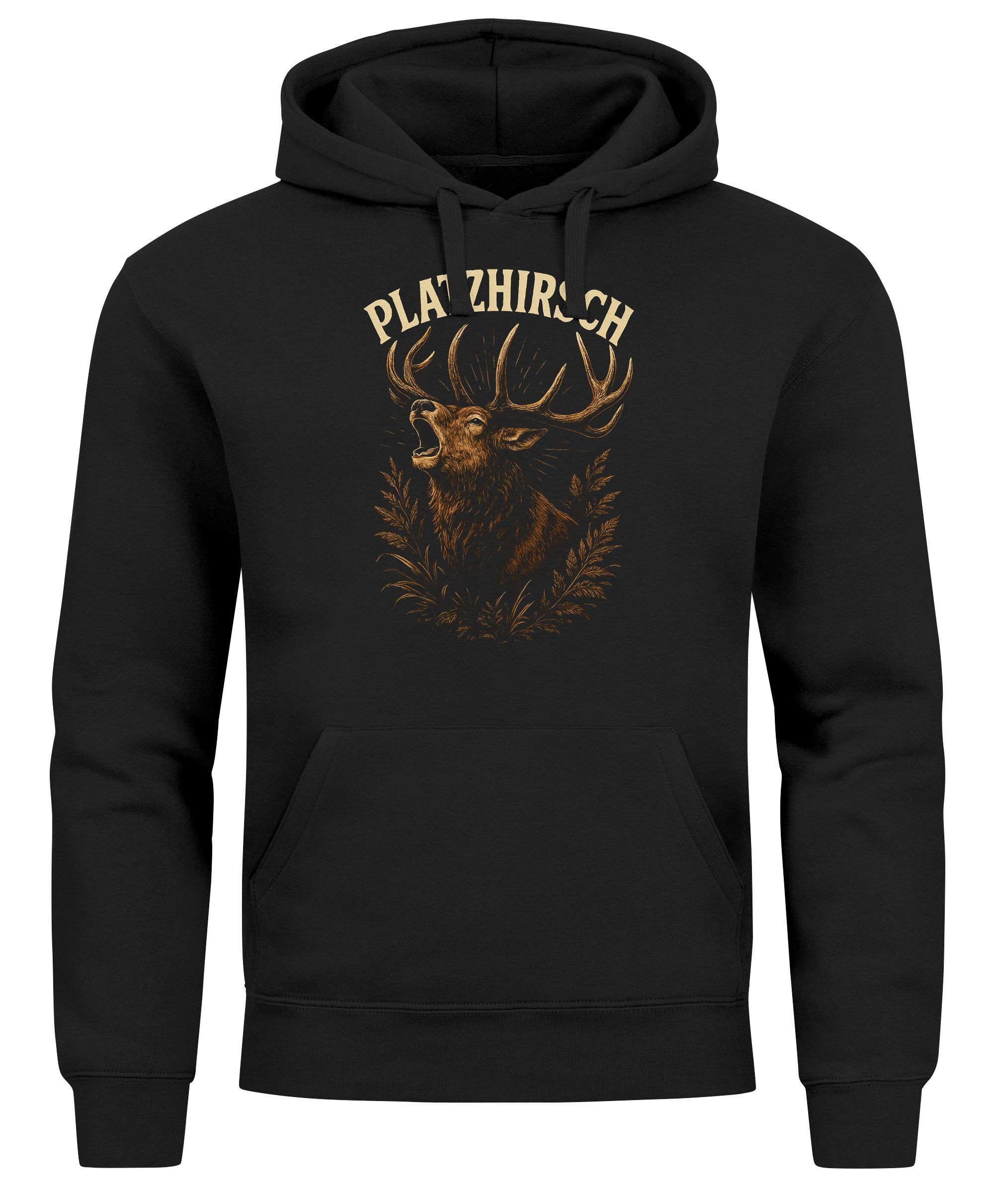 MoonWorks Hoodie Hoodie Herren für das Oktoberfest Platzhirsch Ersatz Tracht Пуловеры