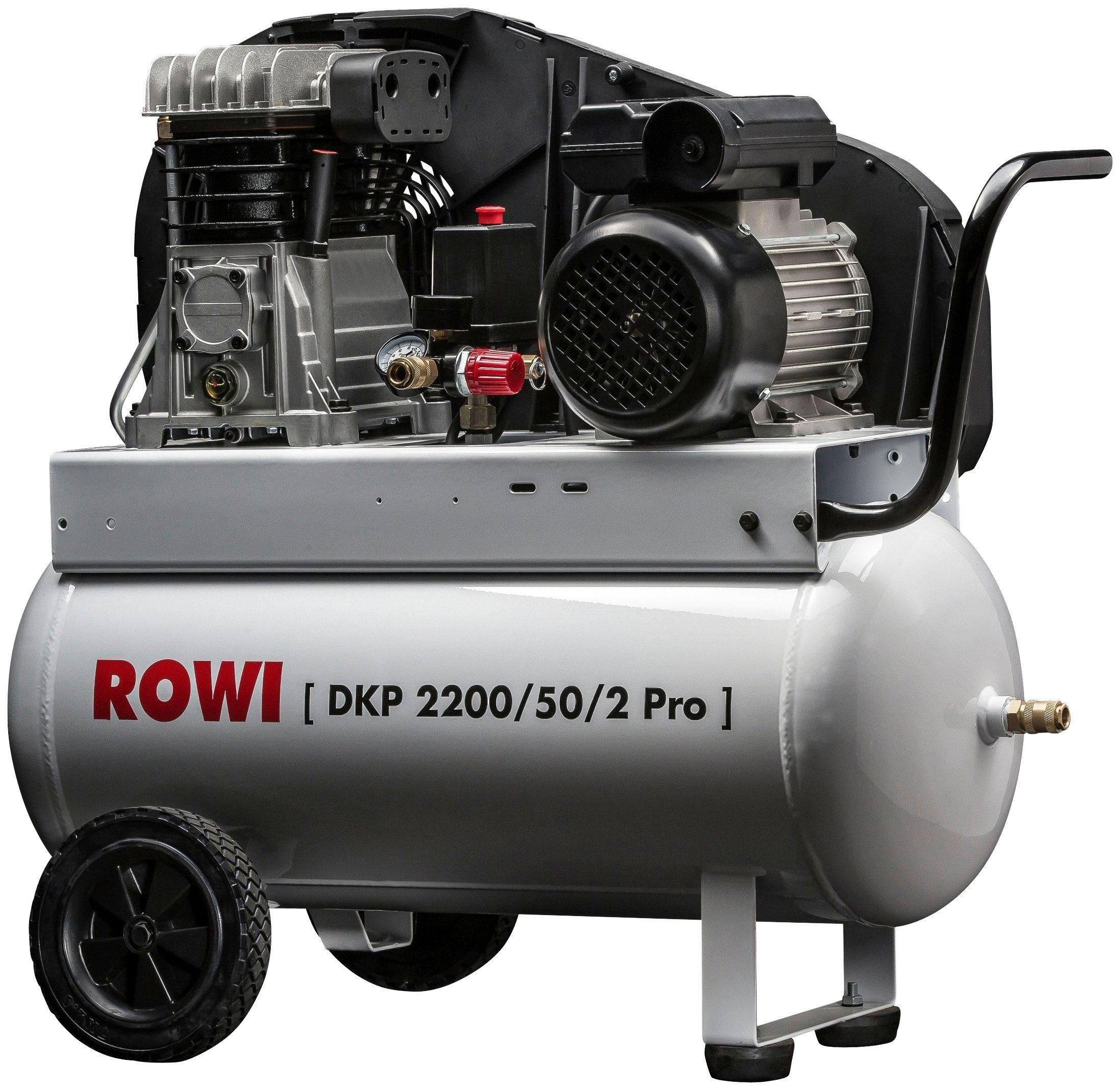 50 max. Pro, 2200 ROWI DKP Packung 2200/50/2 Kompressor W, bar, 10 l,