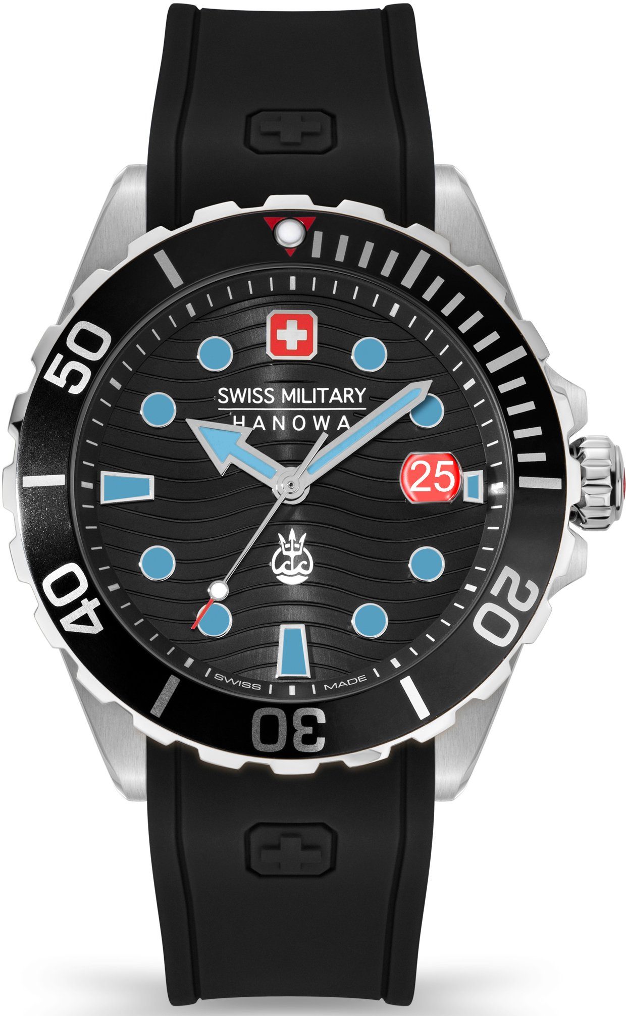 Swiss Military Hanowa Quarzuhr OFFSHORE DIVER II, SMWGN2200303, Armbanduhr, Herrenuhr, Schweizer Uhr, Datum, Saphirglas, Swiss Made