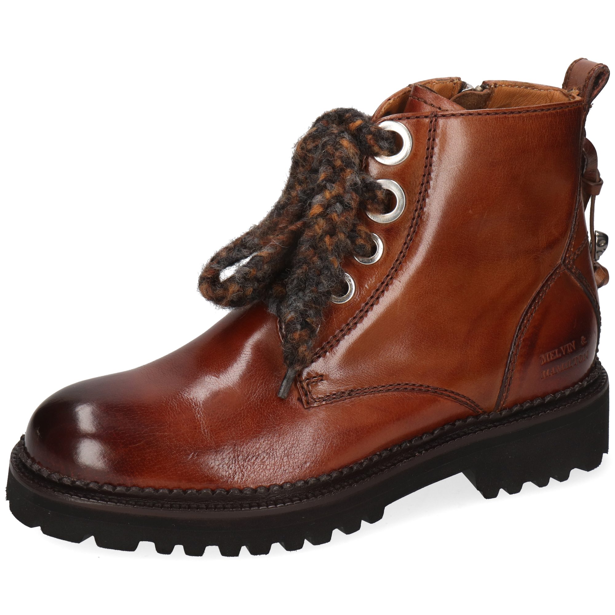 Maria 13 Leder-Schnürstiefeletten für Damen Stiefelette
