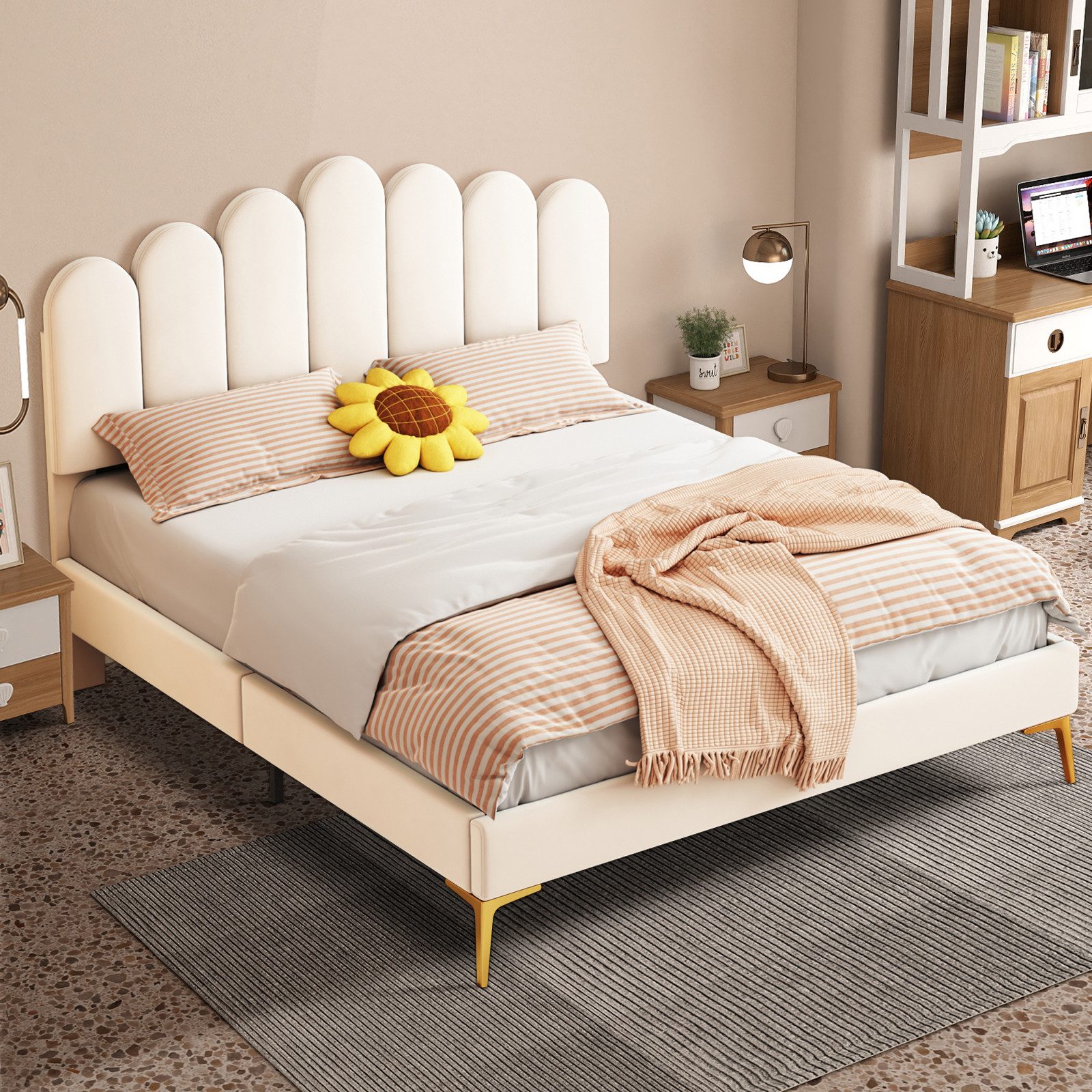 FUROKOY Polsterbett Doppelbett 140 x 200 günstig online kaufen