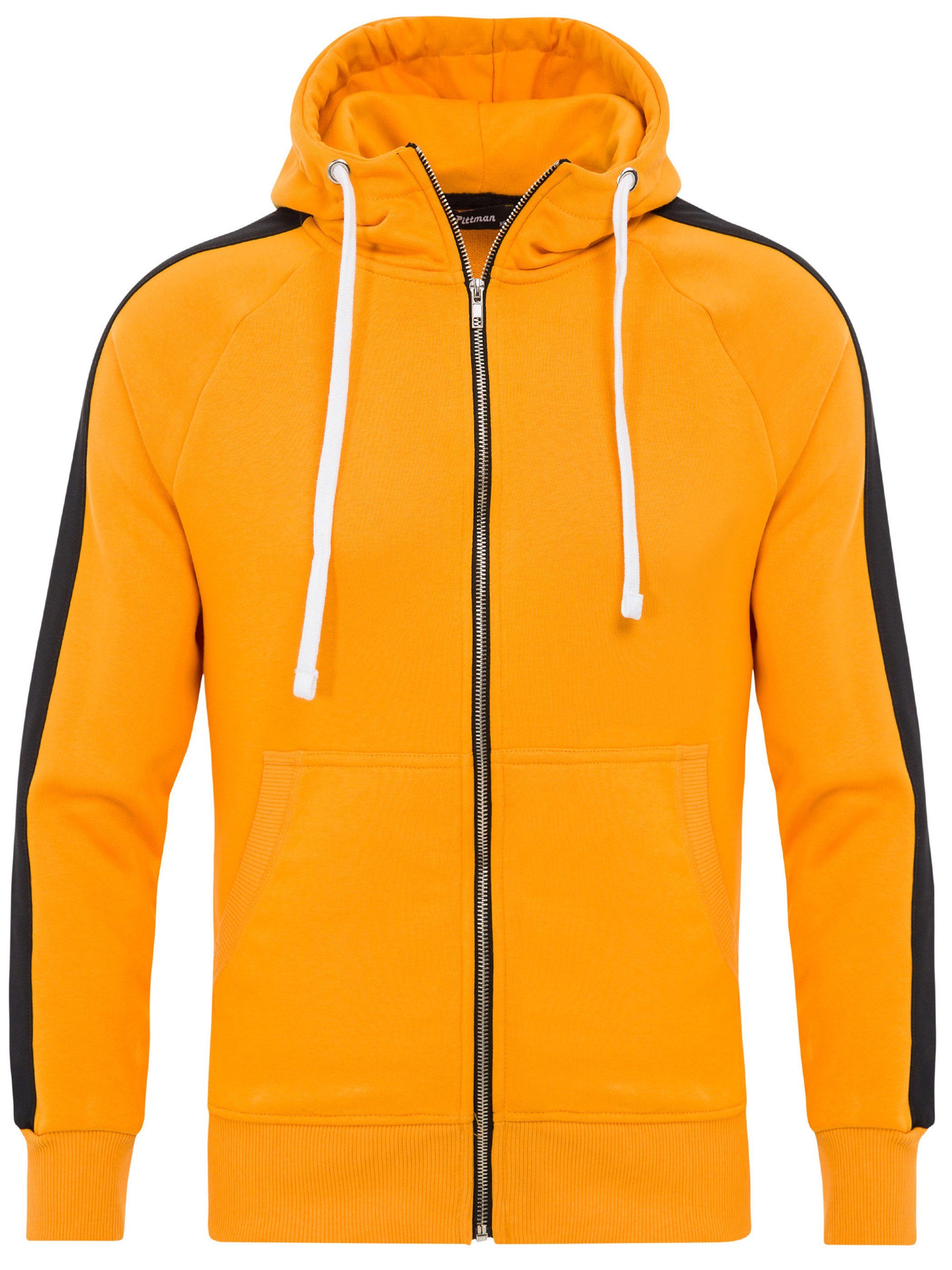 Pittman Kapuzensweatjacke Retro Zipper Hoodie Stripe günstig online kaufen