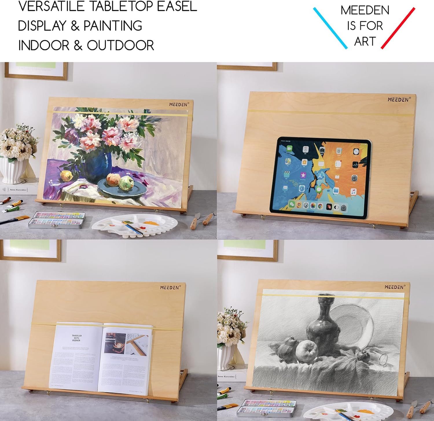 TSE Tischstaffelei MEEDEN SF A2-C Tischstaffelei – Robuste und Verstellbare Staffelei