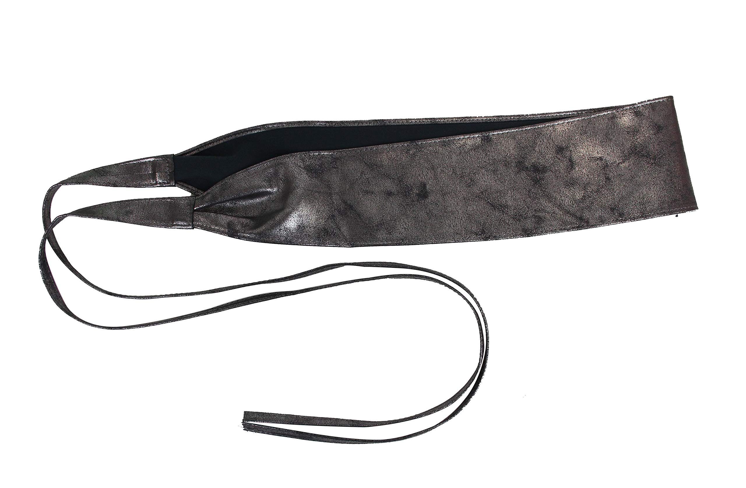 Frentree Taillengürtel mit eleganter Schleife, Kleidergürtel mit breitem Bund (Breiter Wickelgürtel zum Schnüren) Obi Gürtel, Bindegürtel in vielen Farben