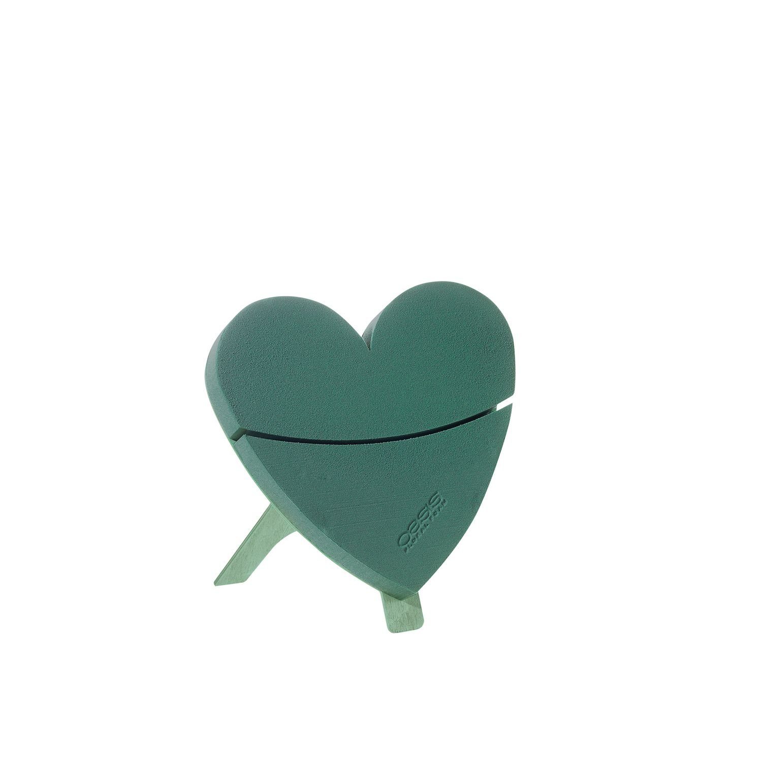 Schaumgummi BIOLINE® Deko Herz inkl. Aufsteller 30 x 28 x 4,5 cm mini, 2 Stück