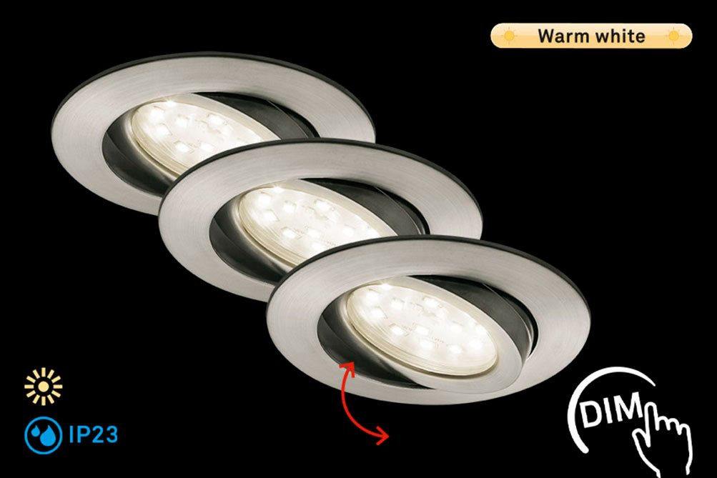 Briloner Leuchten LED Einbauleuchte ATTACH DIM