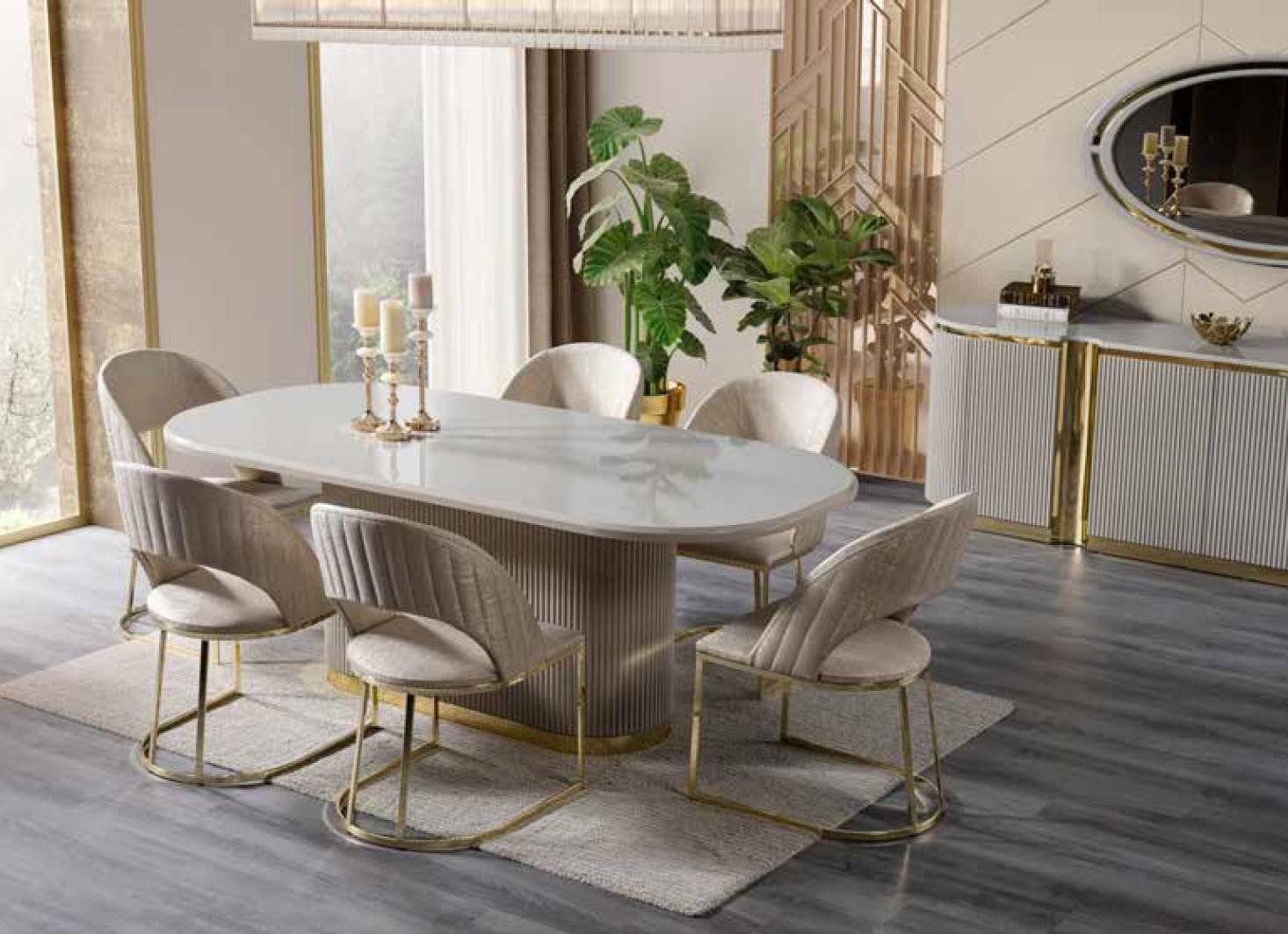 JVmoebel Esszimmersessel Moderner Luxus Polstersessel - Bequemer Lehnstuhl günstig online kaufen