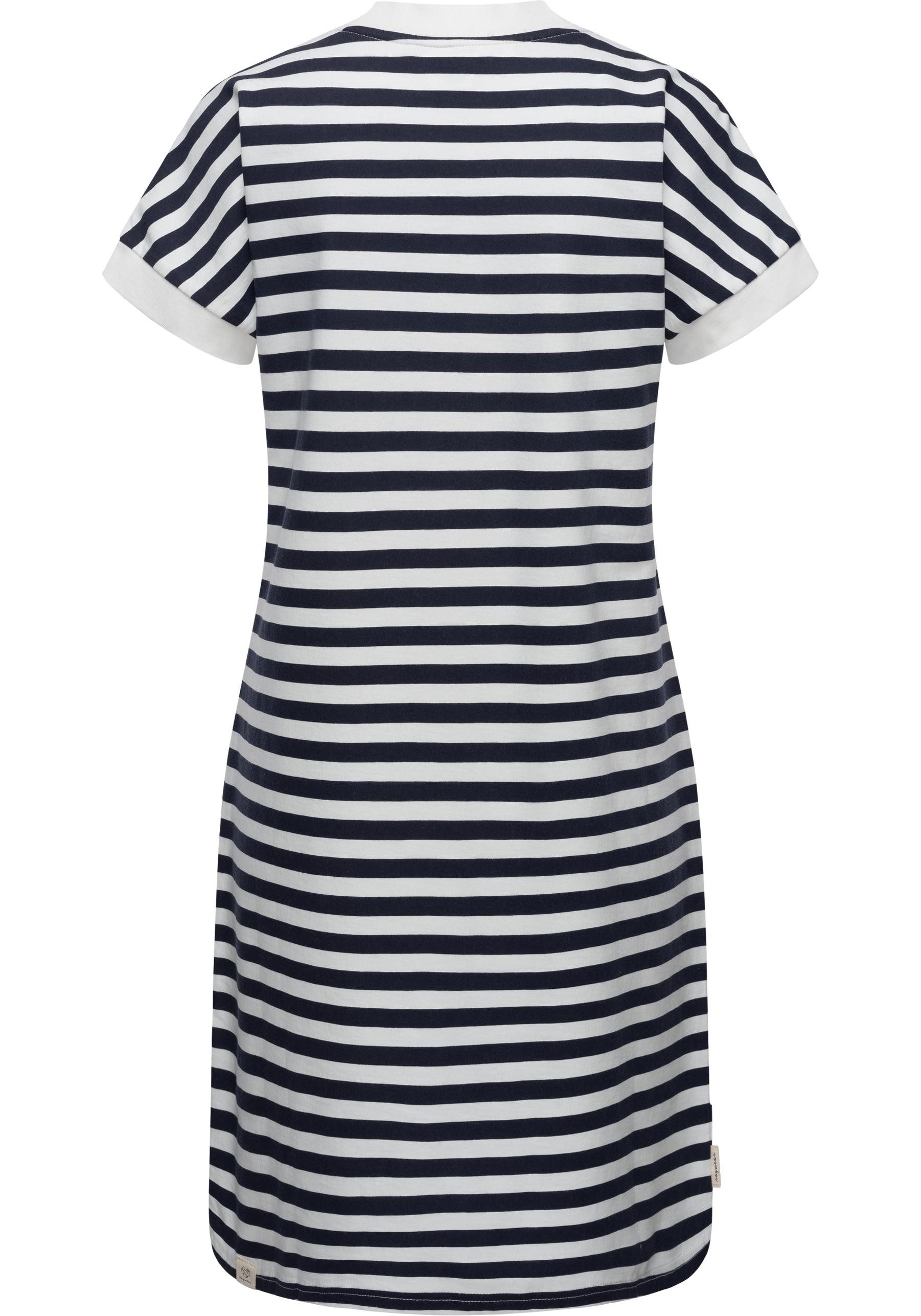 Ragwear Shirtkleid Katchi Stripes Lässiges gestreiftes Damen Sommerkleid