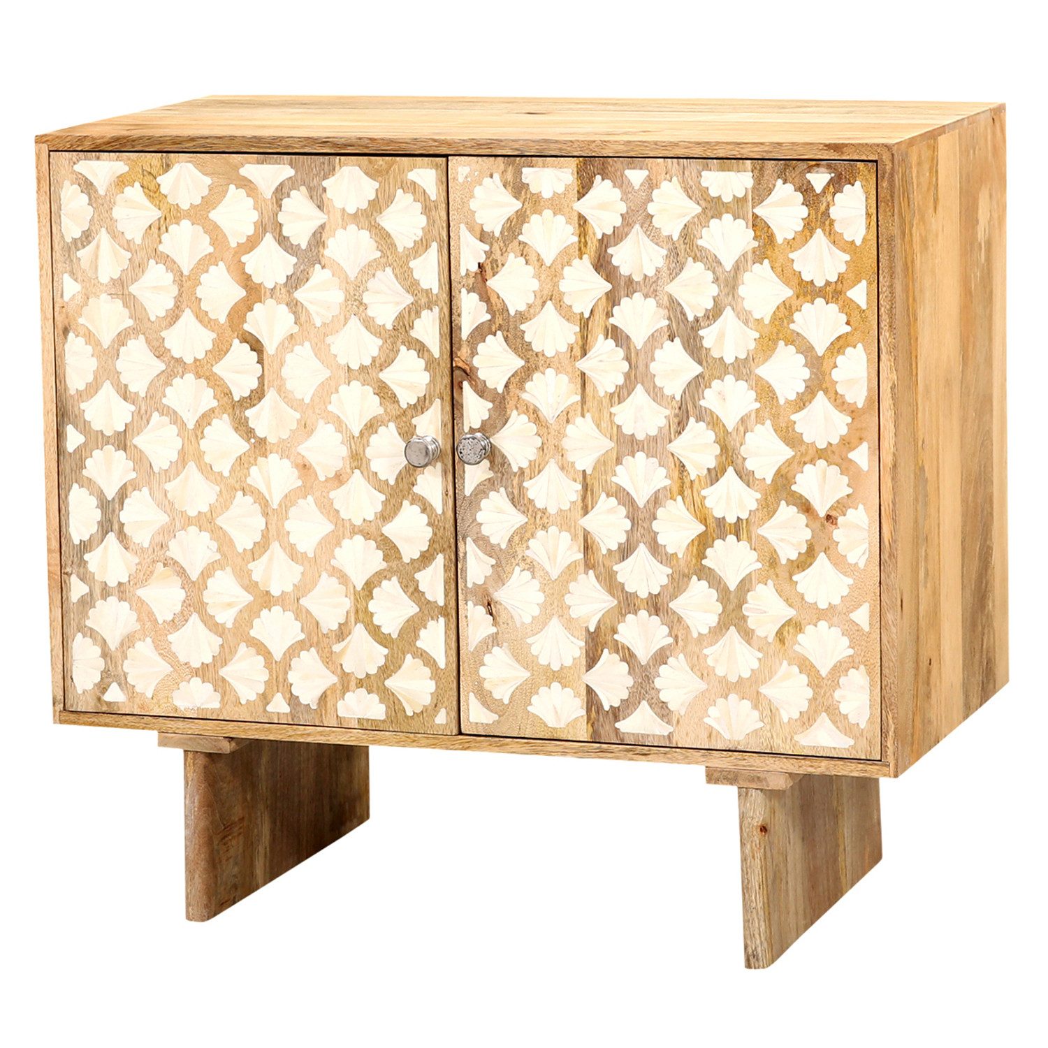 Marrakesch Orient & Mediterran Interior Kommode Boho Kommode Adribel handgefertigt aus Mangoholz Möbel massiv 83 cm (1 St), Handarbeit