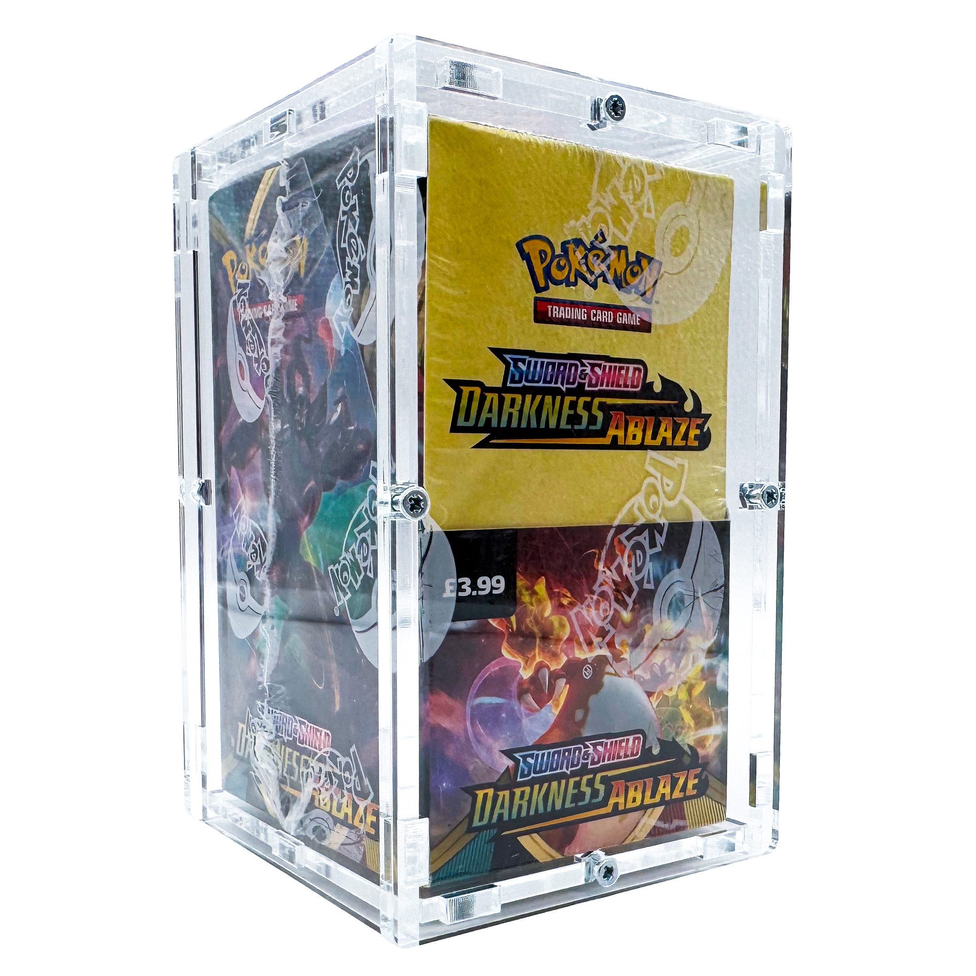 DragonCollect Sammelkarte Acryl Case für Pokemon 18er Display TCG Booster Box Schutzbox, Made in Germany