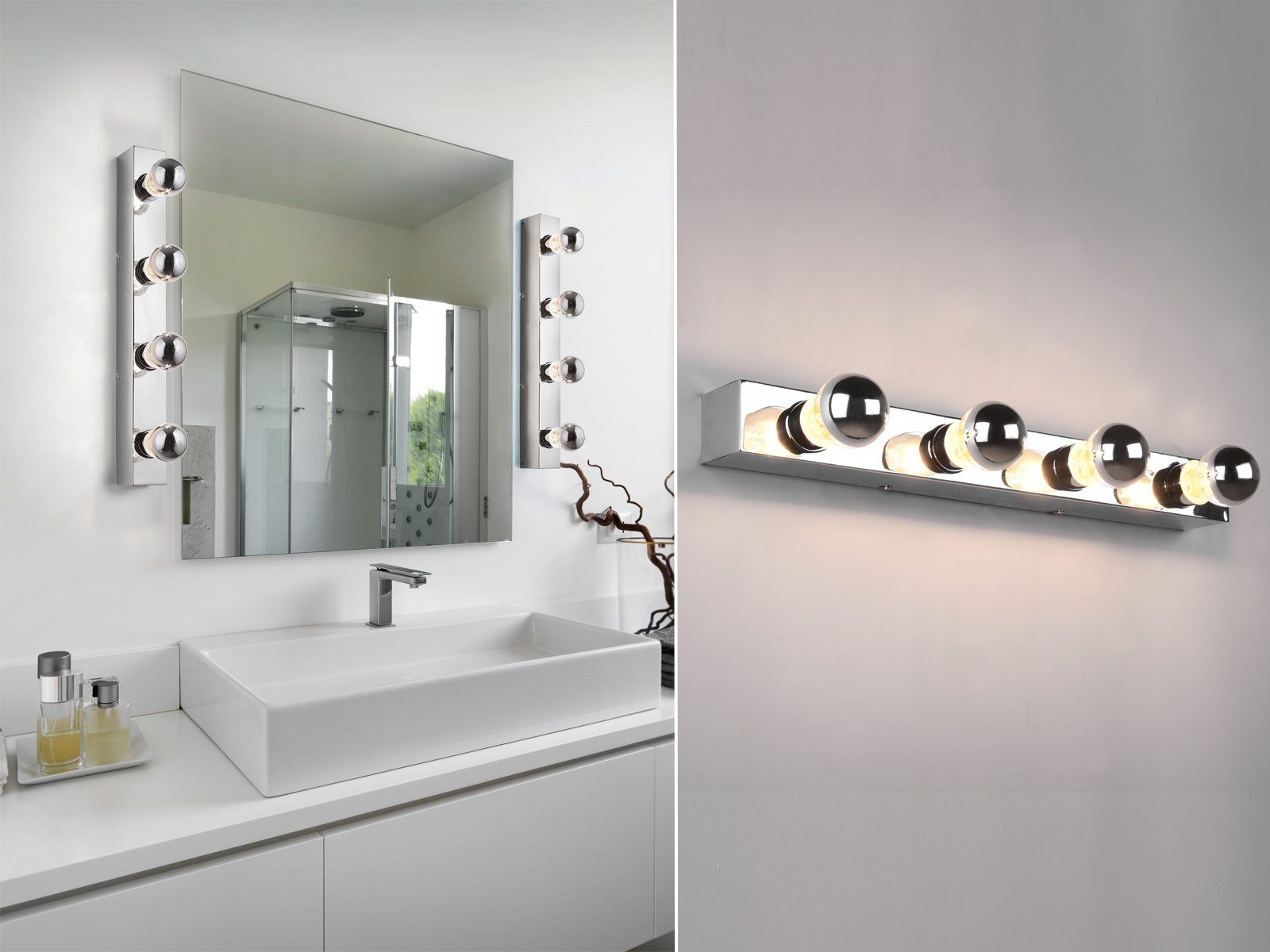 TRIO Leuchten Spiegelleuchte, LED wechselbar, Warmweiß, günstig online kaufen