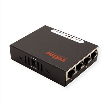 ROLINE Gigabit Ethernet Switch, Pocket Netzwerk-Switch (4 Ports)