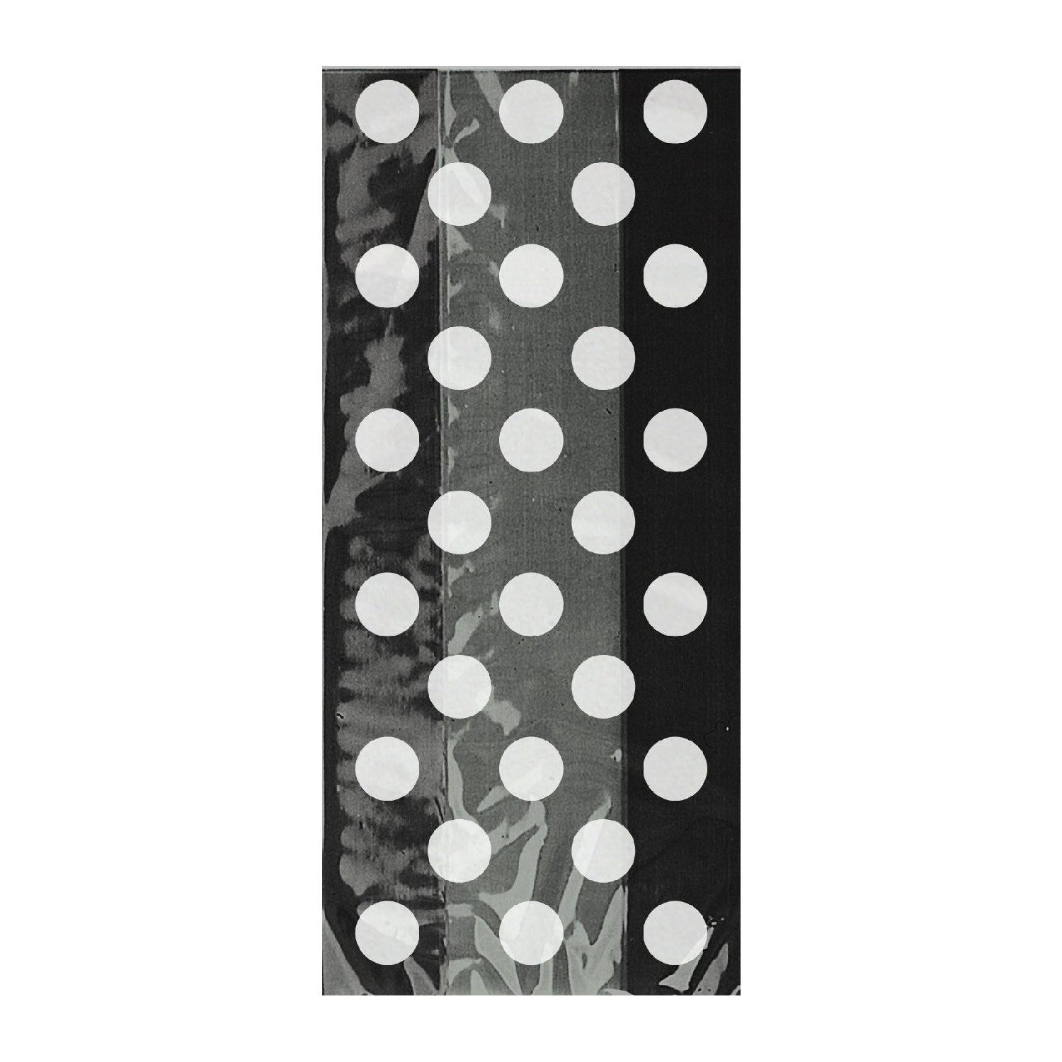 Unique Industries Inc. Geschenkpapier Geschenktüte 12x28cm/20St. Dots Schwarz