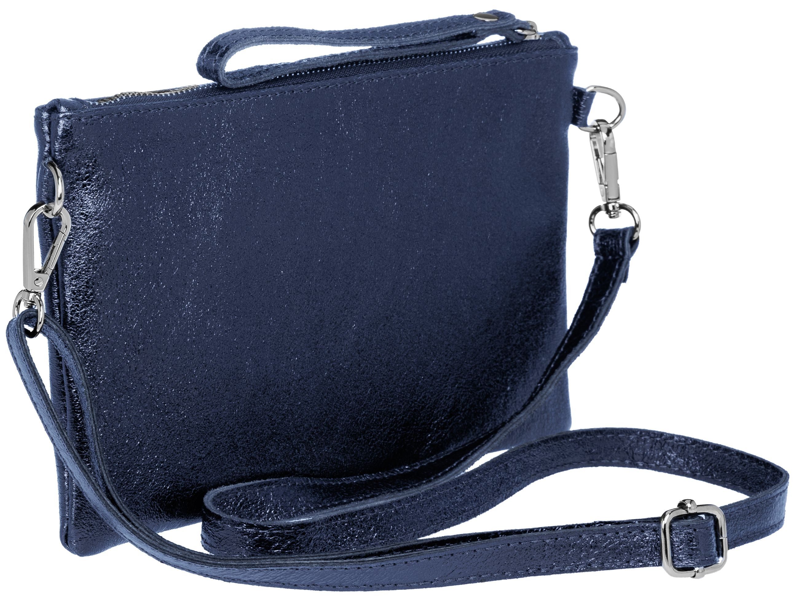 Caspar Clutch Leder Abendtasche Damen Umhängetasche - CLASSIC LINE - Modell No.717, leicht, elegant & langlebig- 100% Echtleder - Handmade in Italy