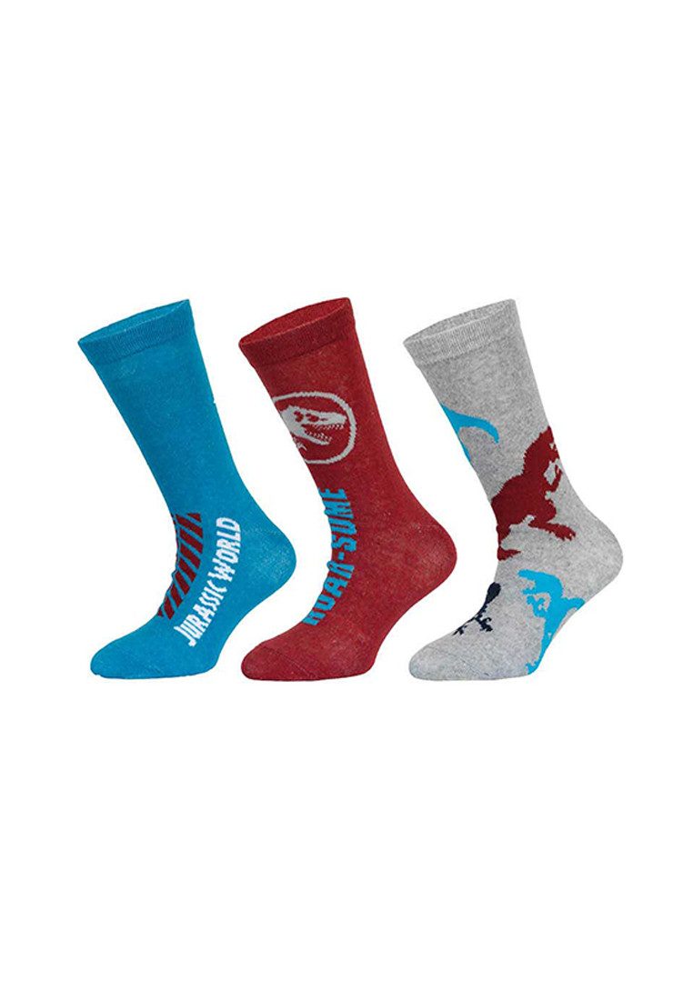 Jurassic World Socken Jungen Socken 6er Pack mit Dinosaurier-Motiv (6-Paar)