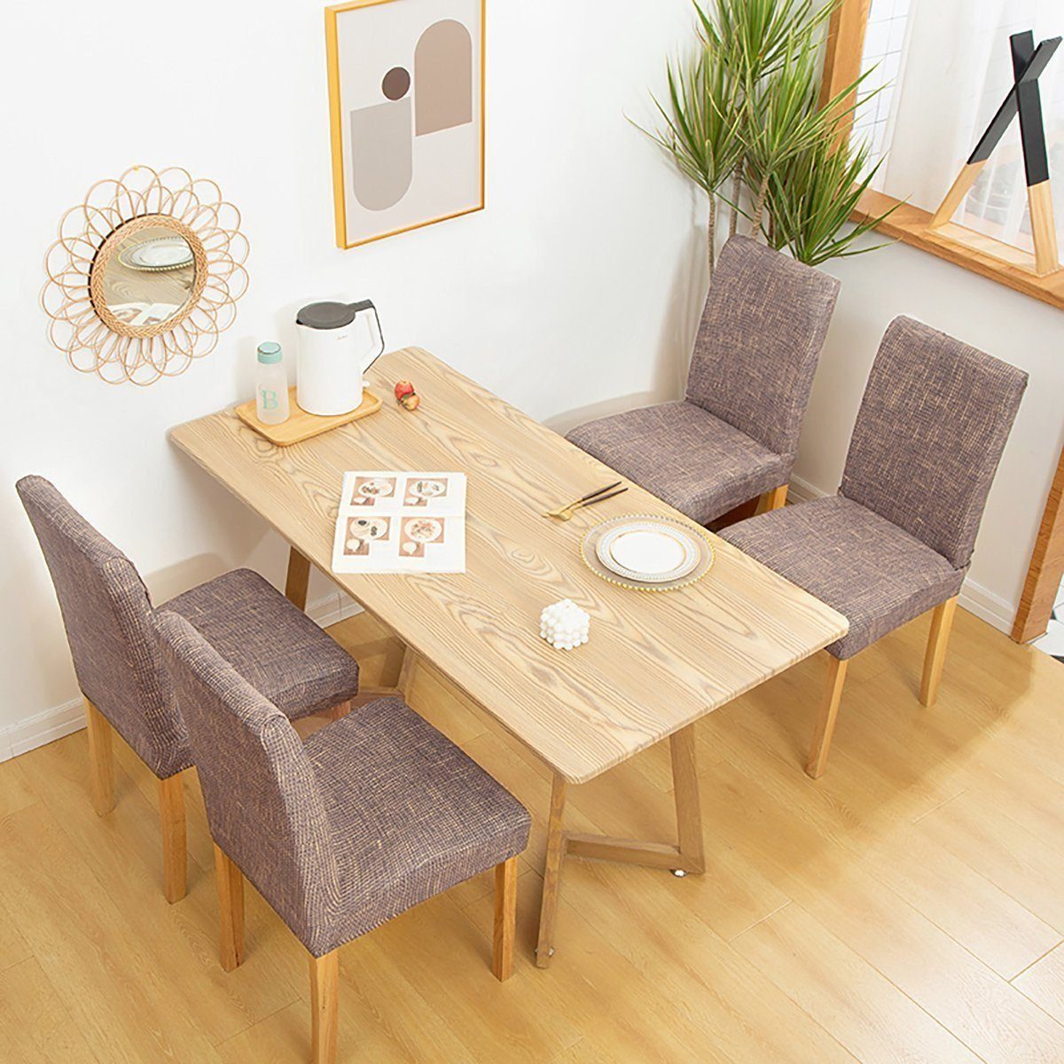 BYSURE Stuhlhusse, 2er 4er 6er Set Stuhlbezug für Stuhl Esszimmer günstig online kaufen