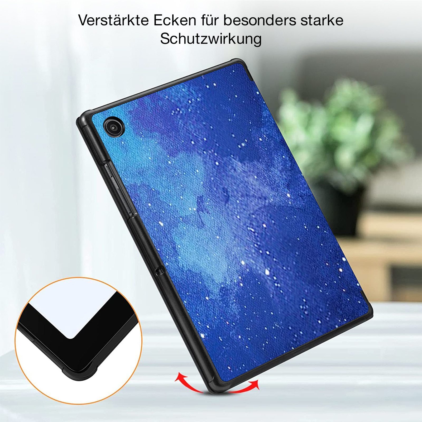 Tec-Expert Tablet-Hülle Tablet Cover Hülle für Samsung Galaxy Tab A8 10,5 Zoll 2021 10.5 Zoll, 10.5, Schutzhülle Klapphülle Tasche Case – Bild 3 von 5