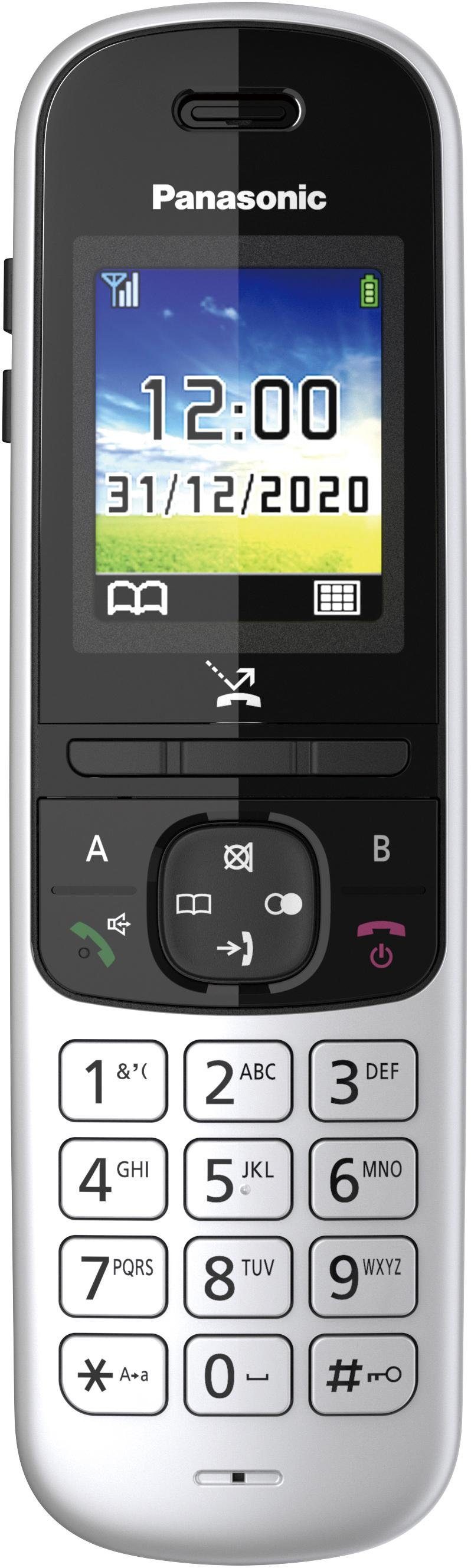 (Mobilteile: DECT-Telefon Schnurloses KX-TGH710 Panasonic schwarz 1)