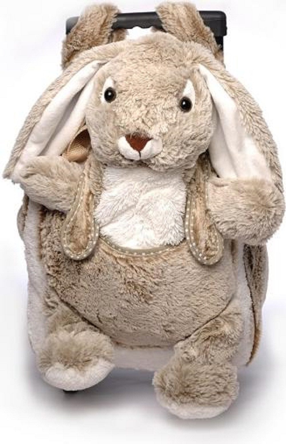 inware Kindergartentasche Plüsch, Tiere, Hase, Wolf, Elefant, Kindertrolley, Stofftier (2-tlg), Karnevals, Kostümzubehör, Gerschenke, Kollektion