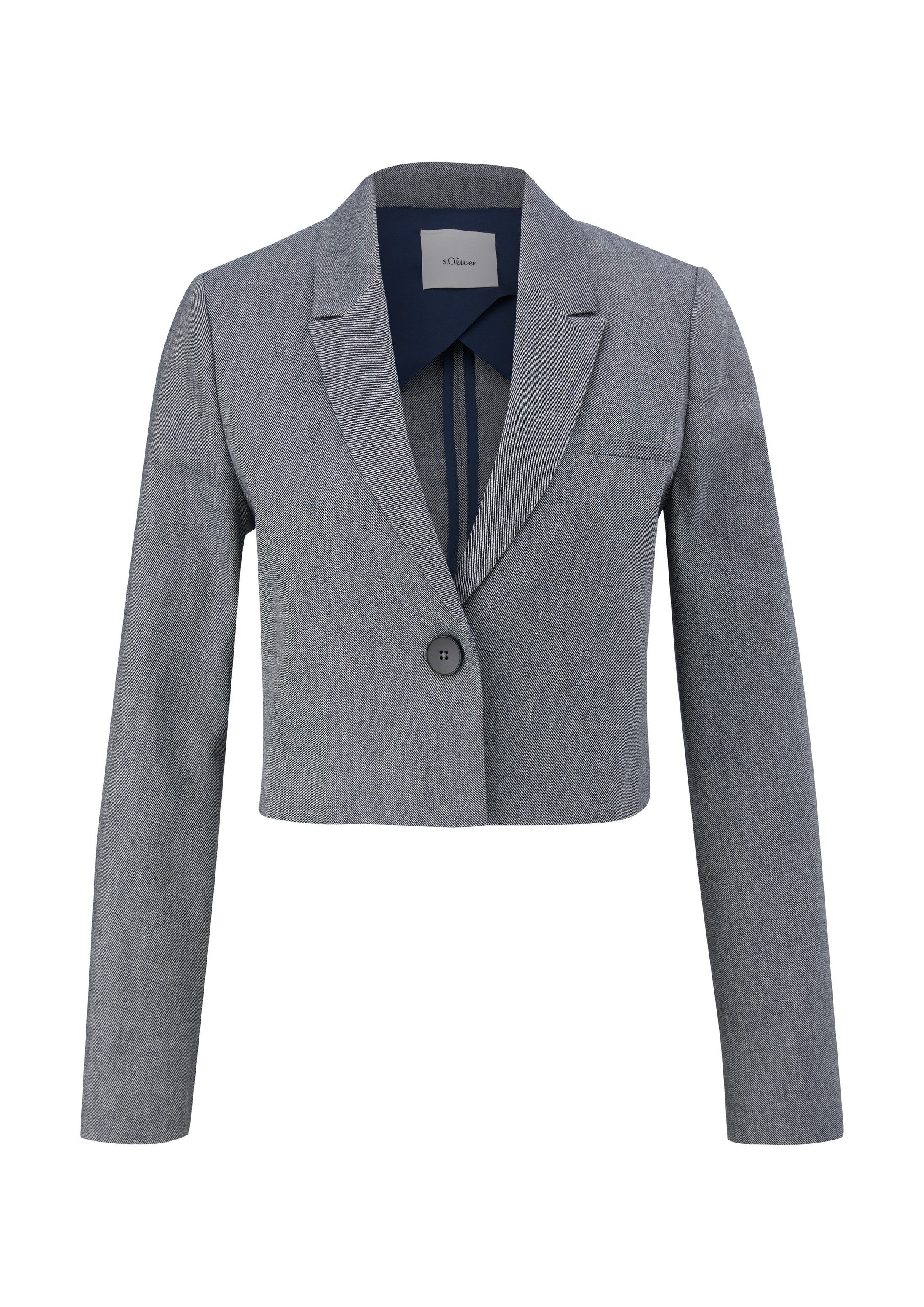 s.Oliver Jackenblazer Indoor-Blazer Blazer in Cropped-Länge