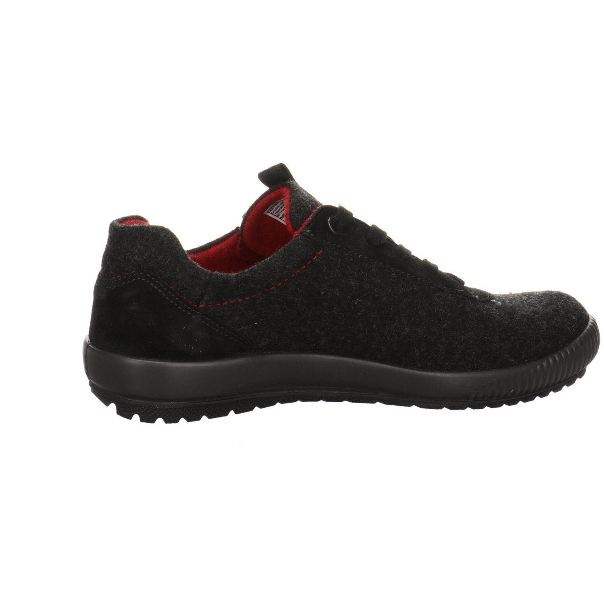 dunkel Legero schwarz Leder-/Textilkombination Schnürschuh 4.0 Goretex Sneaker Sneaker Damen Schuhe Tanaro