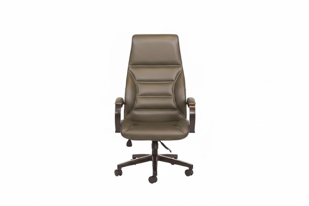 JVmoebel Chefsessel Moderner Chefsessel Metallgestell Stilvolles Design Farbe Braun (1 St)