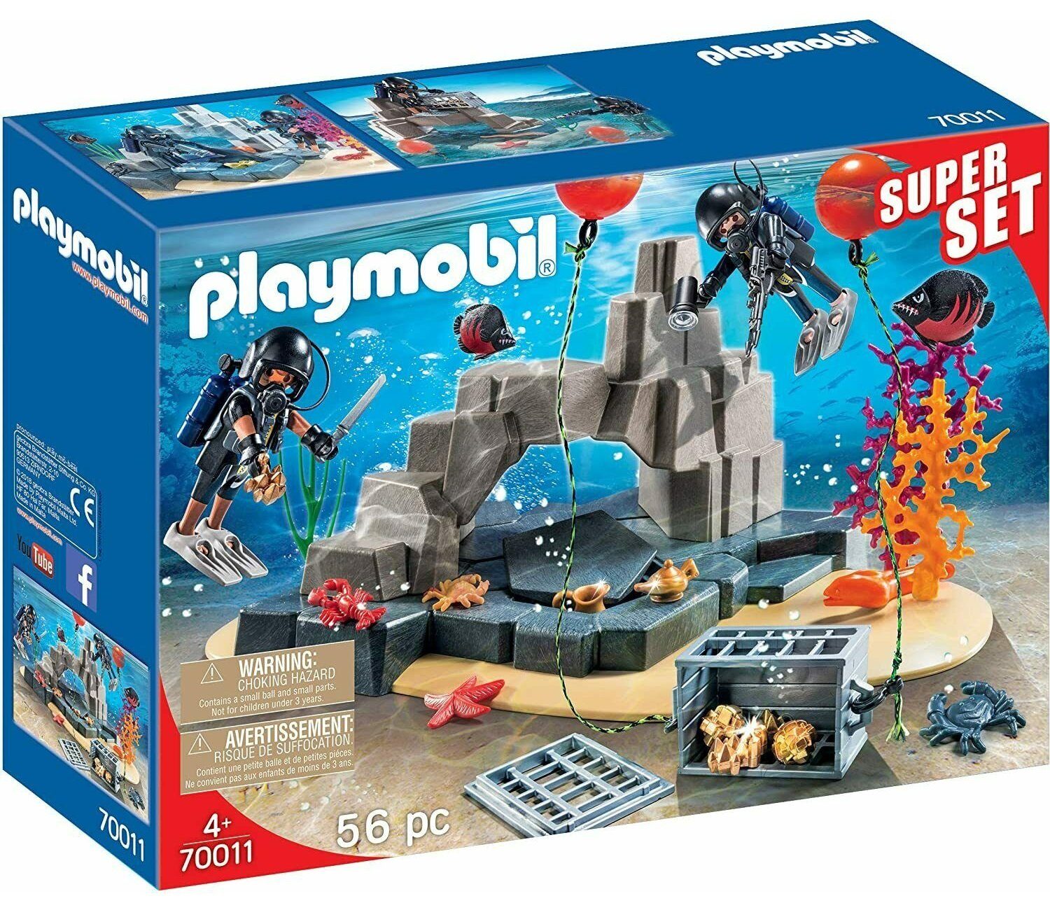 Playmobil® Spielwelt 70011 SEK-Taucheinsatz Polzei-Einsatz, Unterwasser-Spi günstig online kaufen