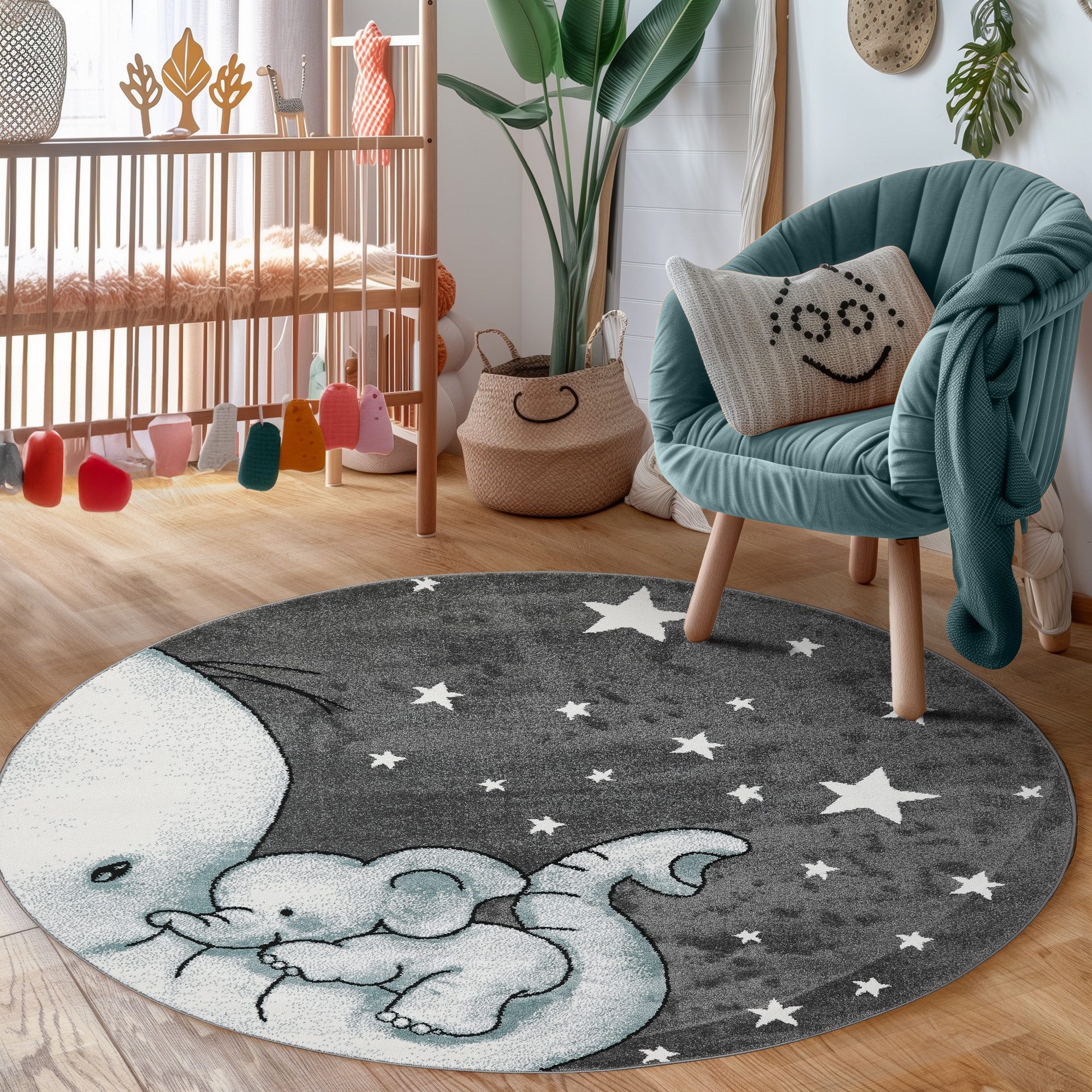 Carpettex Kinderteppich Elefant-Design, Läufer, Höhe: 11 mm, Kinderteppich günstig online kaufen