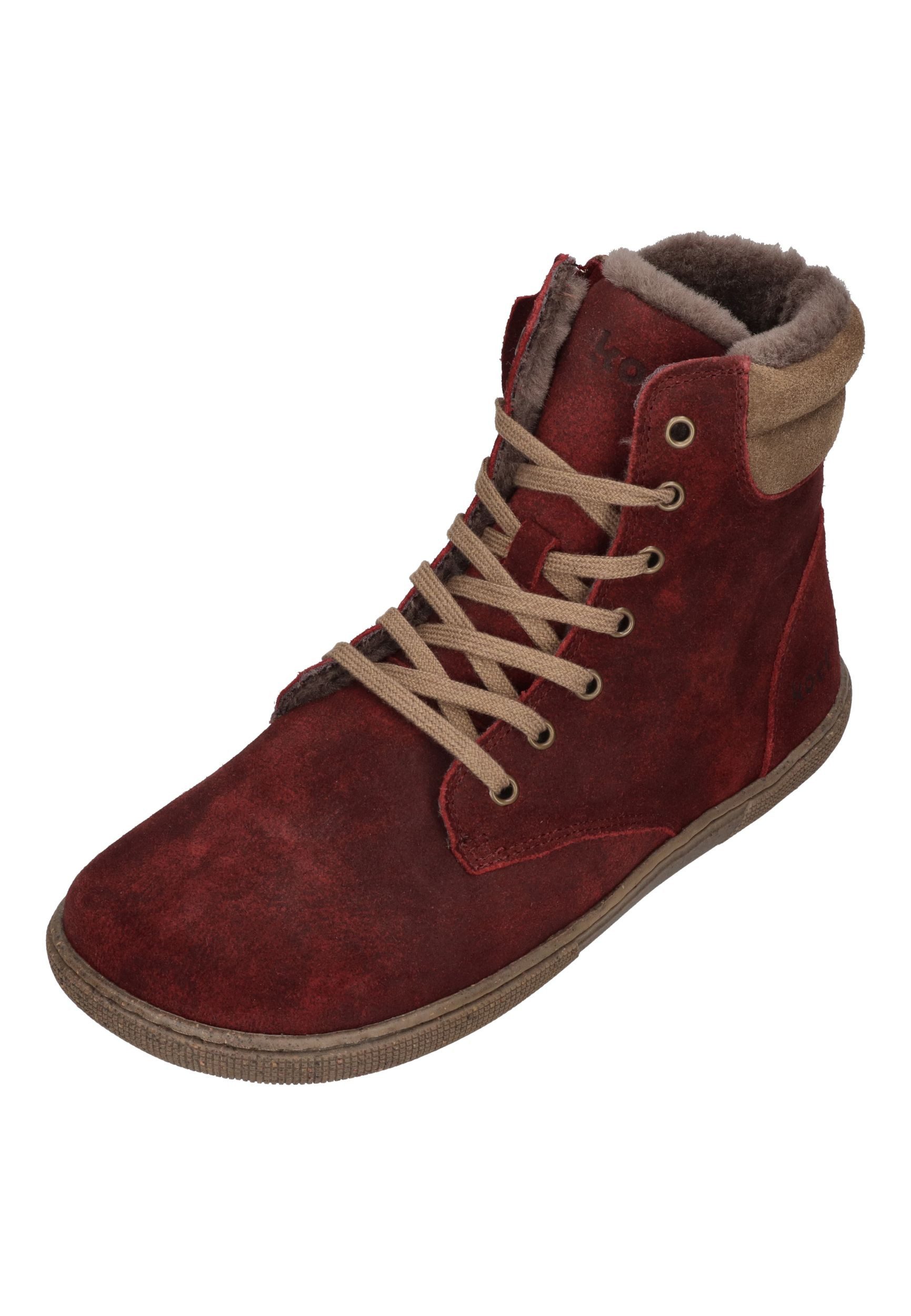 KOEL FLORENCE CLOUD WOOL Barfußschuh Bordo