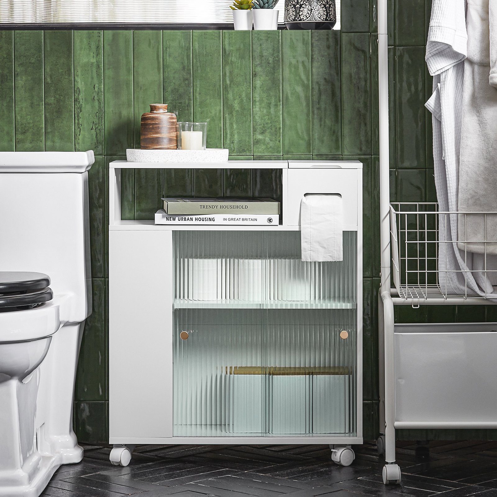SoBuy Regal BZR117, Nischenregal mit Rollen günstig online kaufen