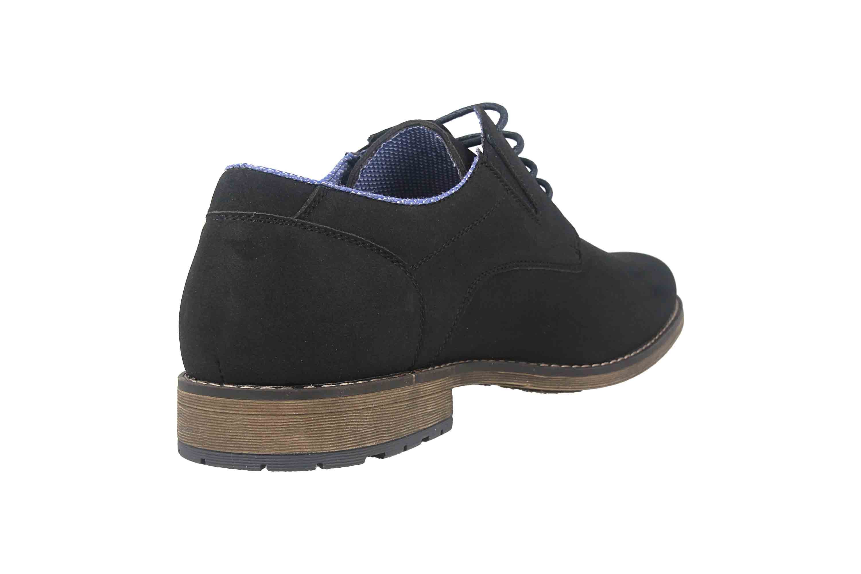 Mavins 3HH0180302 2100 Black PU Nubuck Schnürschuh