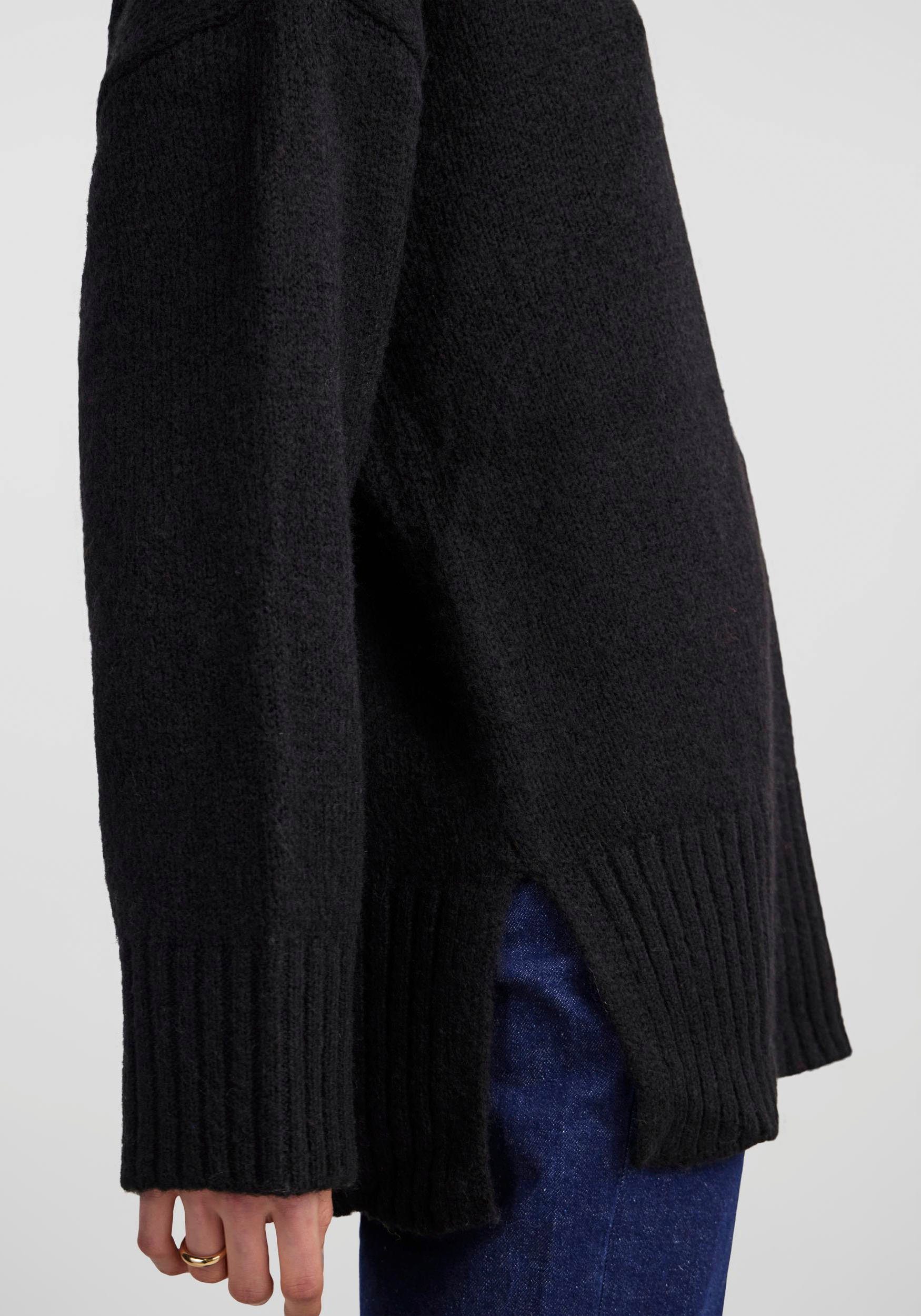 Black Strickpullover LS PCNANCY NOOS O-NECK pieces BC Oversized KNIT LOOSE