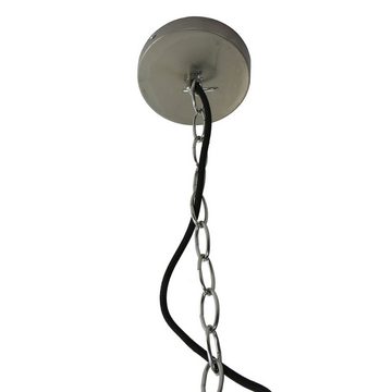 etc-shop Pendelleuchte, Leuchtmittel nicht inklusive, Hängeleuchte Retro silber Esszimmerlampe hängend Kugellampe Gitter