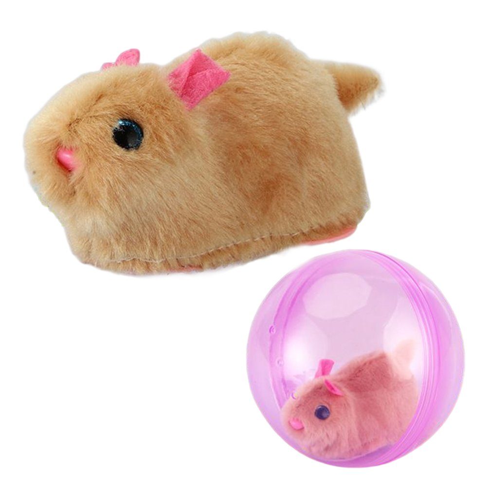 Blusmart Spielball Hamster-Laufball-Spielzeug, Lustiges Kleinkinder-Krabbel-Roll-Ball, Spielball pink ball D