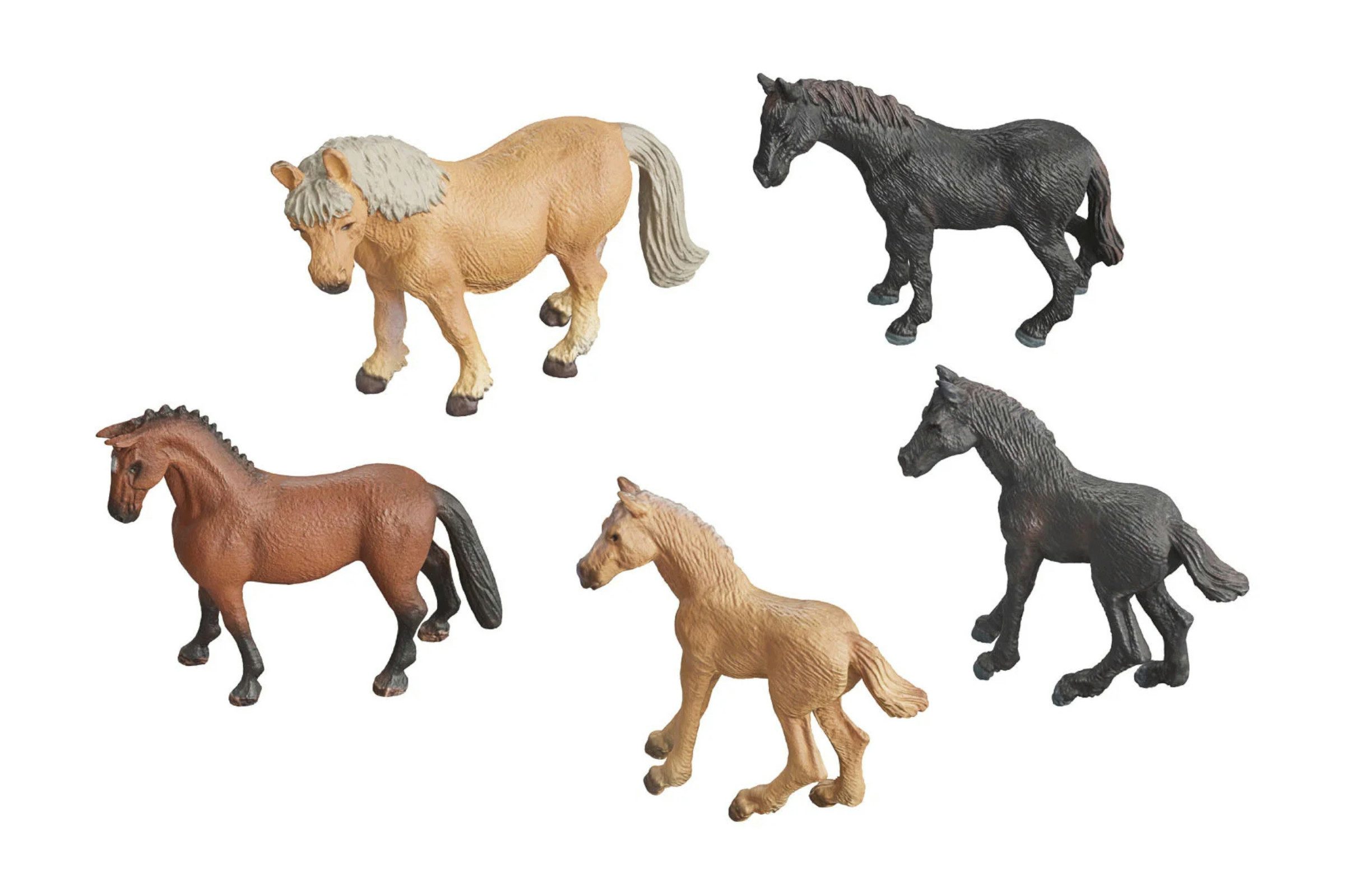 Playtive Spielfigur Playtive Tiere Spielfiguren 5-teilig Set naturgetreue Nachbildung