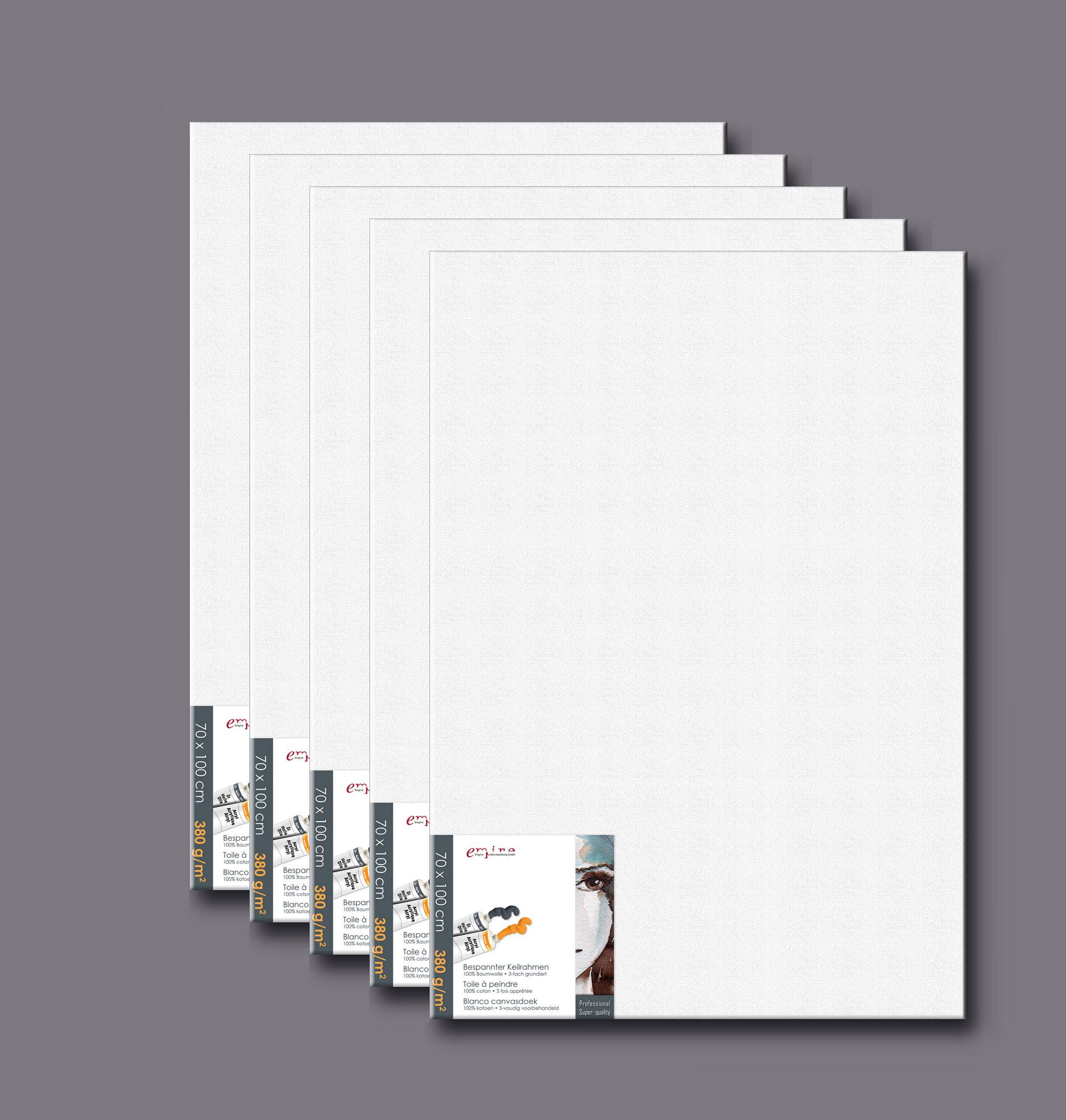 Leinwand Künstlerbedarf - Leinwand - Keilrahmen 5er-Set