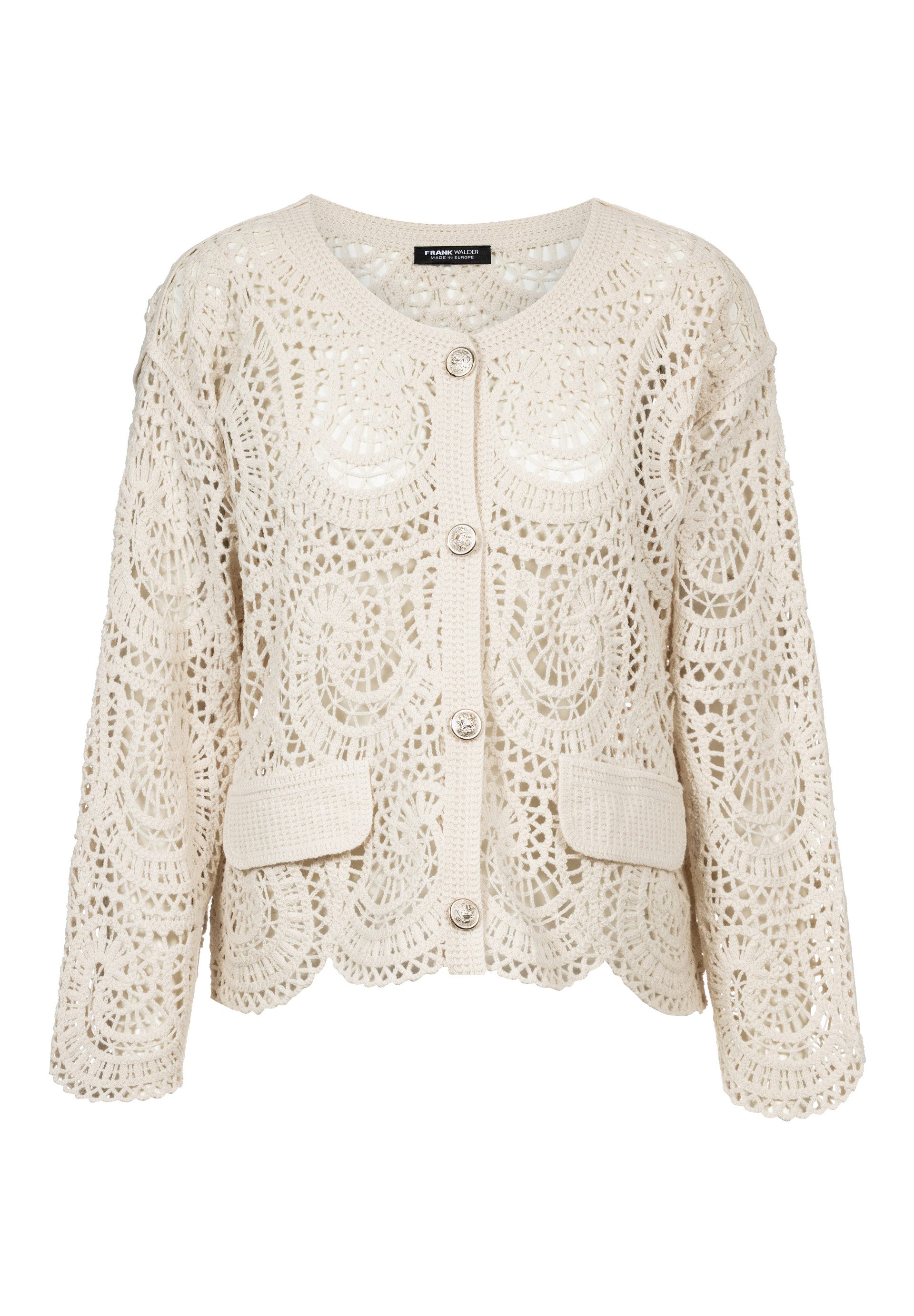 FRANK WALDER Cardigan mit edlen Knöpfen
