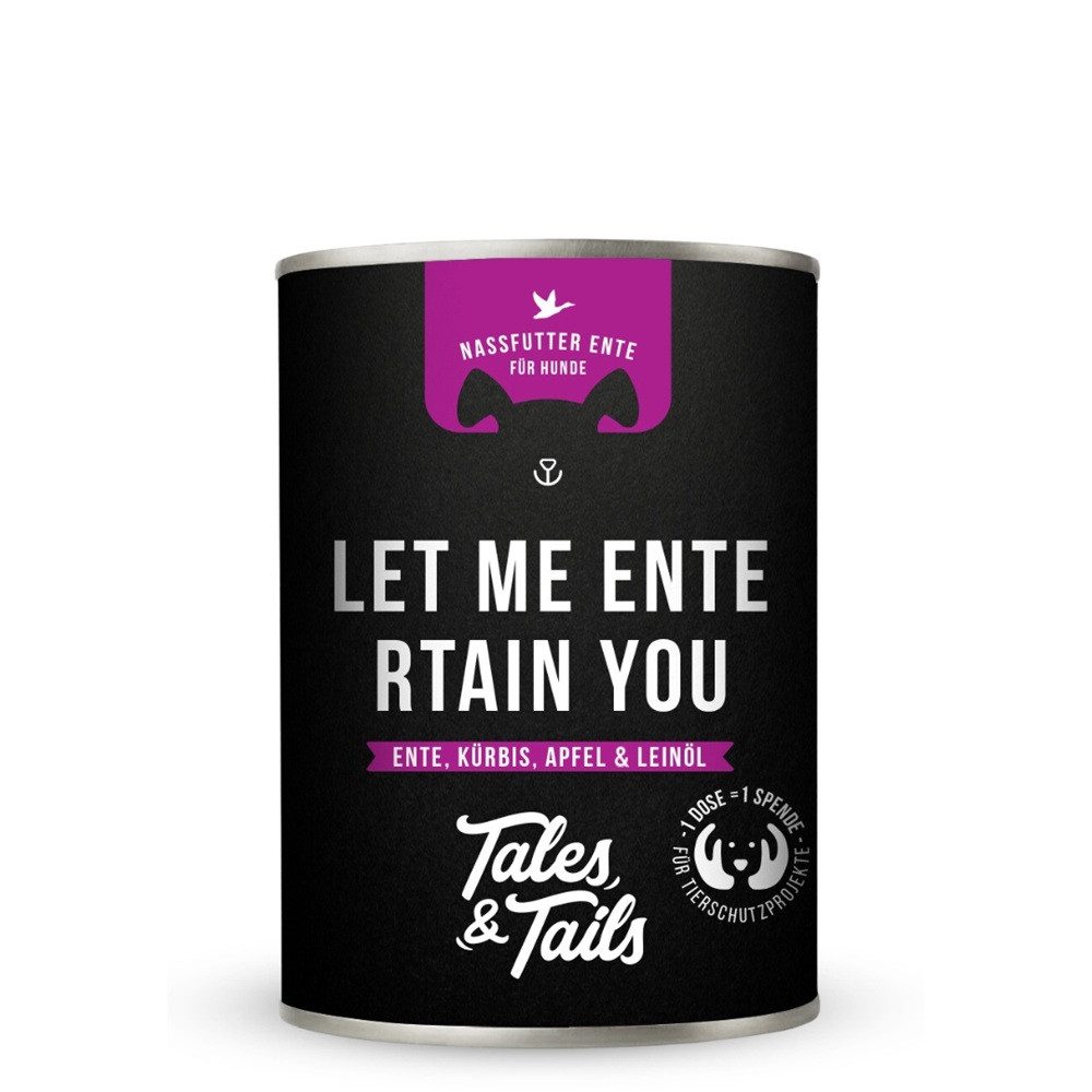 Tales & Tails Nassfutter Let me ENTErtain you 400g, Nassfutter für: Hunde