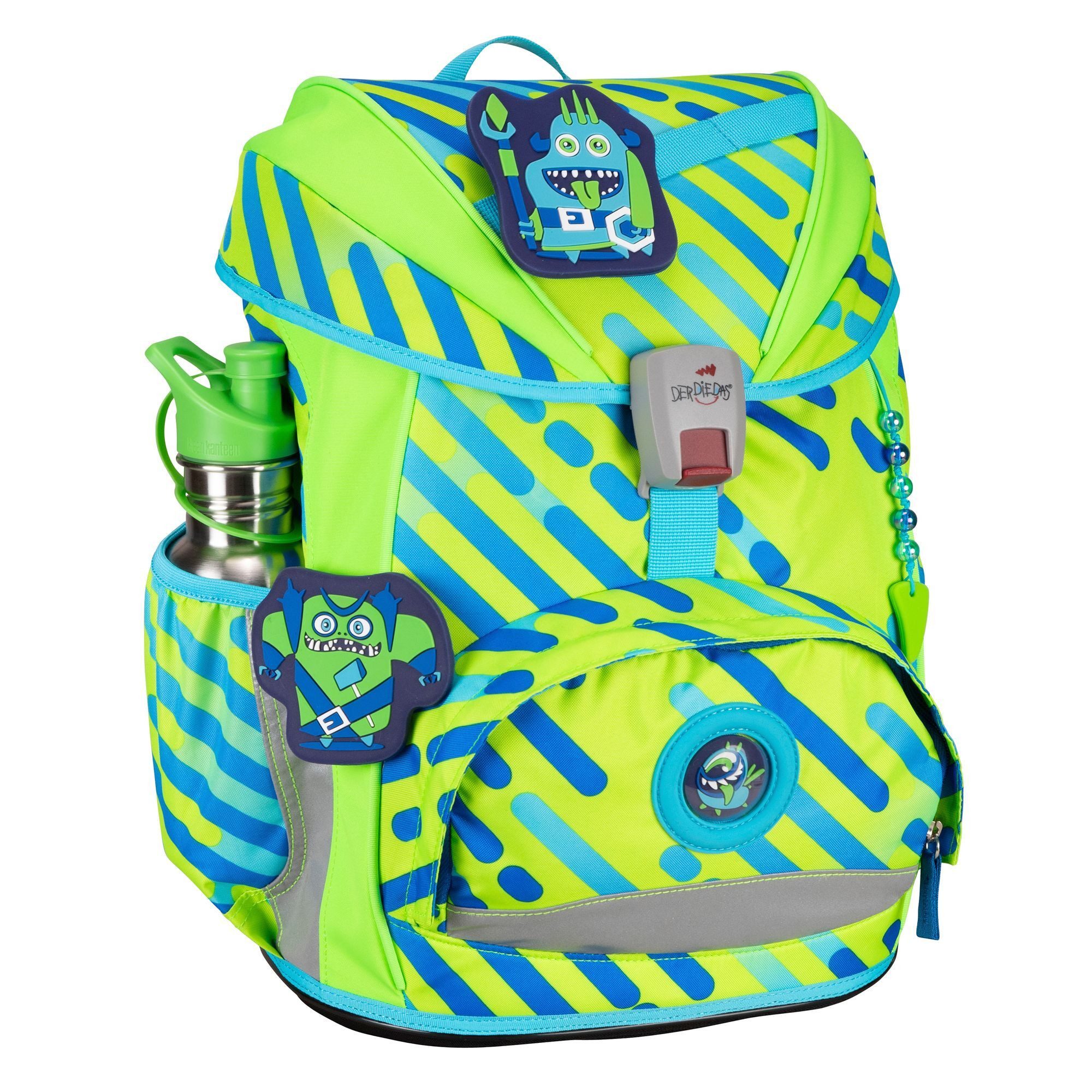 DerDieDas® Schulranzen ErgoFlex Neon (6-tlg), PET (nachhaltig)