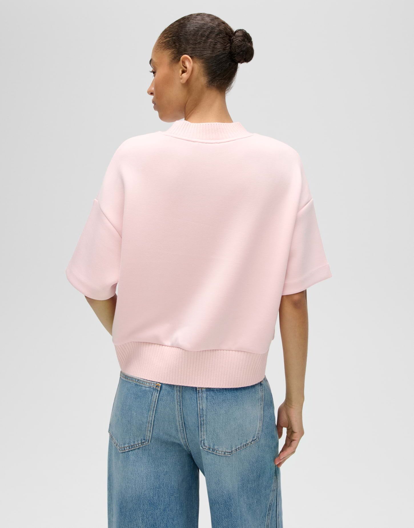 OPUS Sweatshirt mit Mélange Effekt Softes Tragegefühl für entspannte Looks