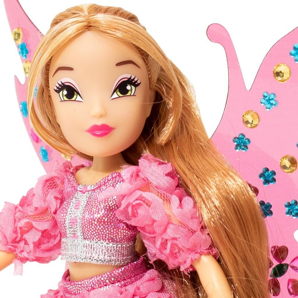 Winx Club Anziehpuppe Flora Bling the Wings Puppe Winx Club Kreativ Set günstig online kaufen