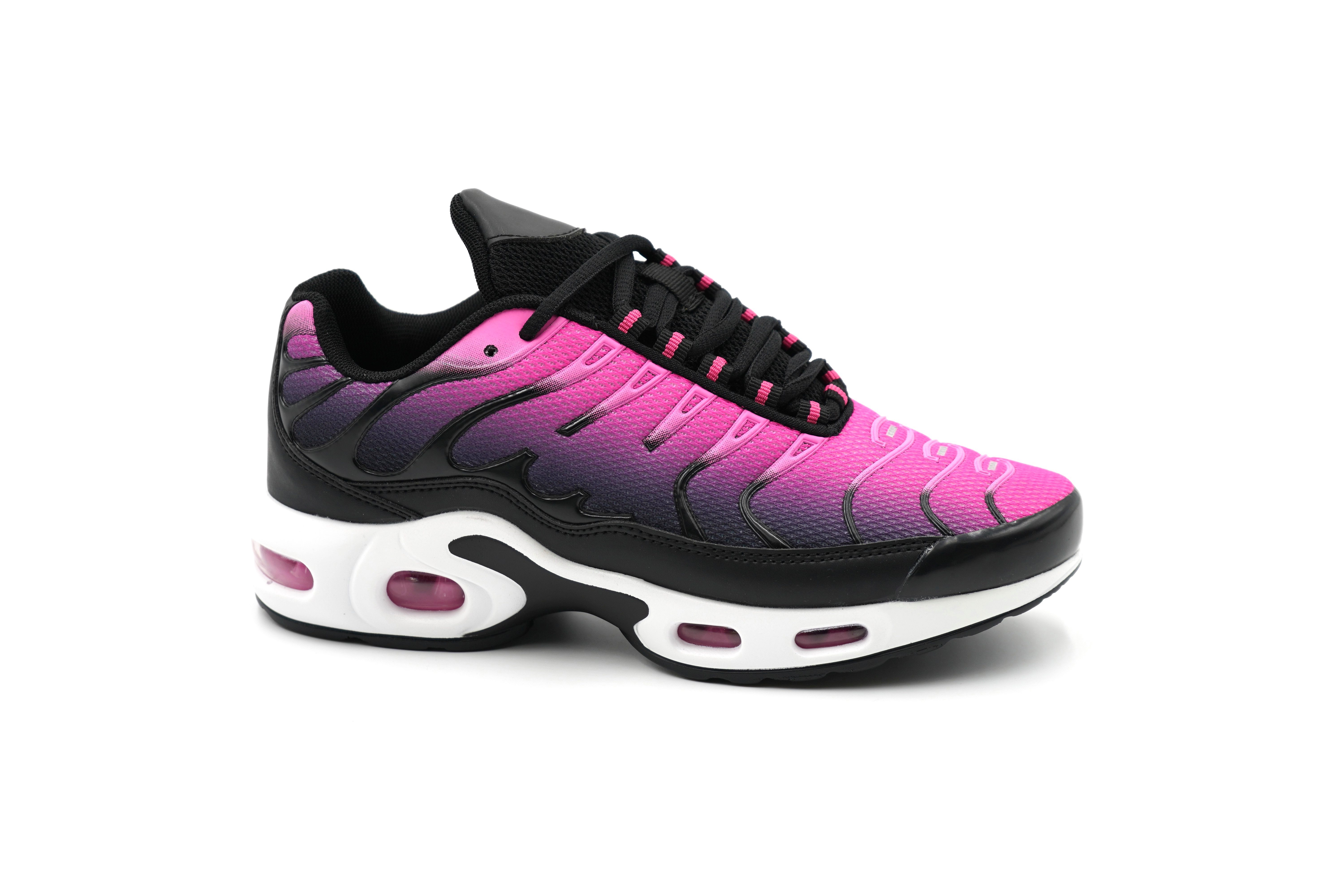 Sonderpostendiscount Damenschneaker D888 Fuchsia/Black Sneaker