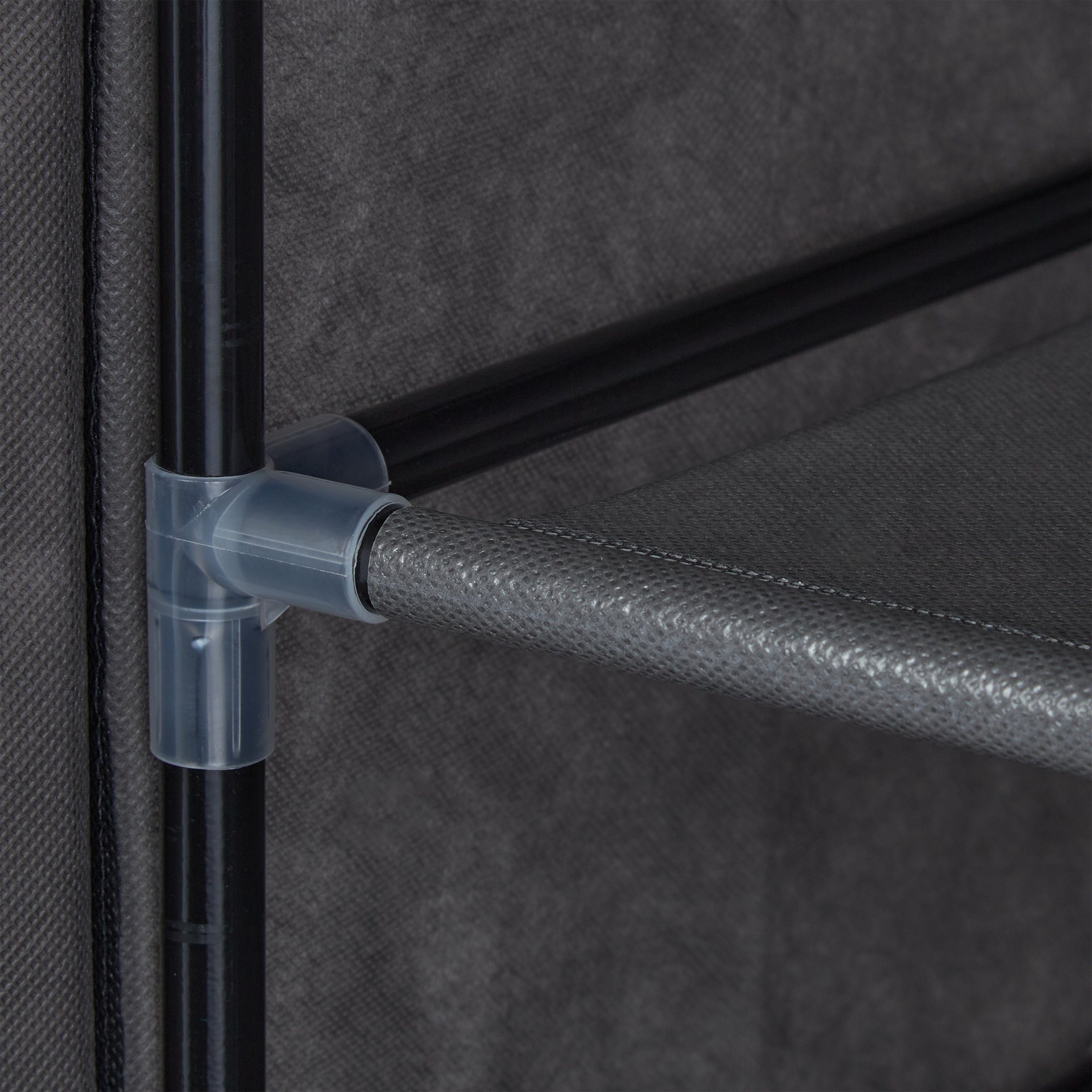 relaxdays Stoffschrank Schuhschrank Stoff 30 Paar Schuhe Anthrazit