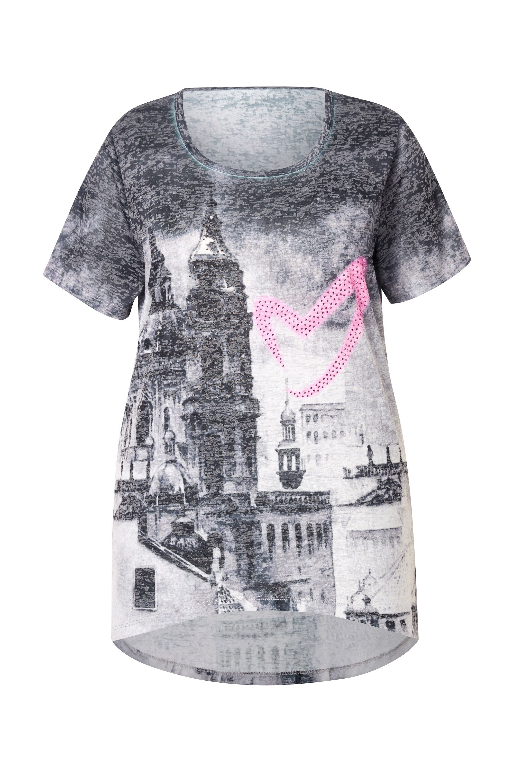 MIAMODA T-Shirt T-Shirt A-Linie Stadt/Herzdruck günstig online kaufen