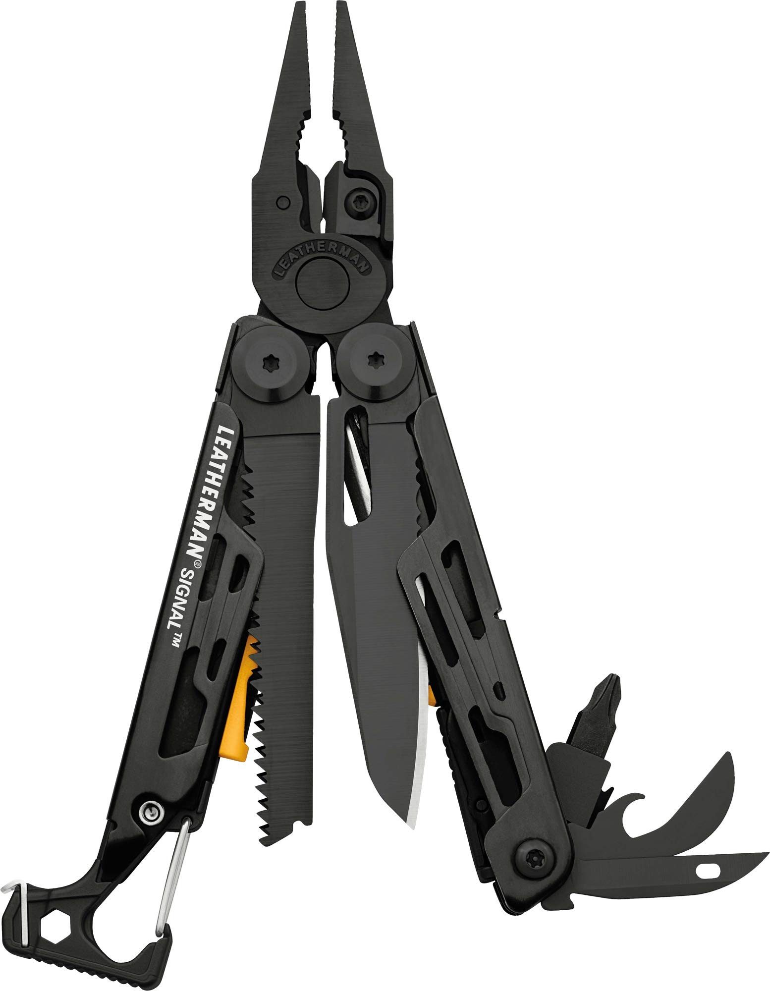 Multitool Leatherman Signal Multi-Tool - 19 Werkzeuge - Schwarzes Nylonholster