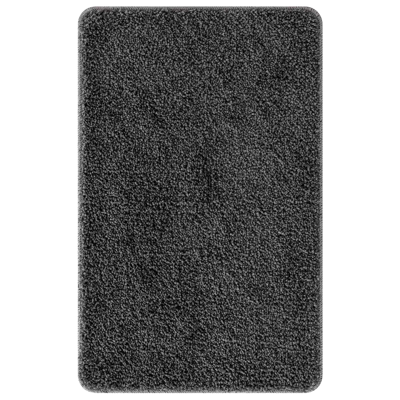 vidaXL Badematte Anti-Rutsch Badematten-Set 3 stk. Dunkelgrau 50 x 80 cm PP, Höhe 0.2 mm, Polypropylen – Bild 4 von 5