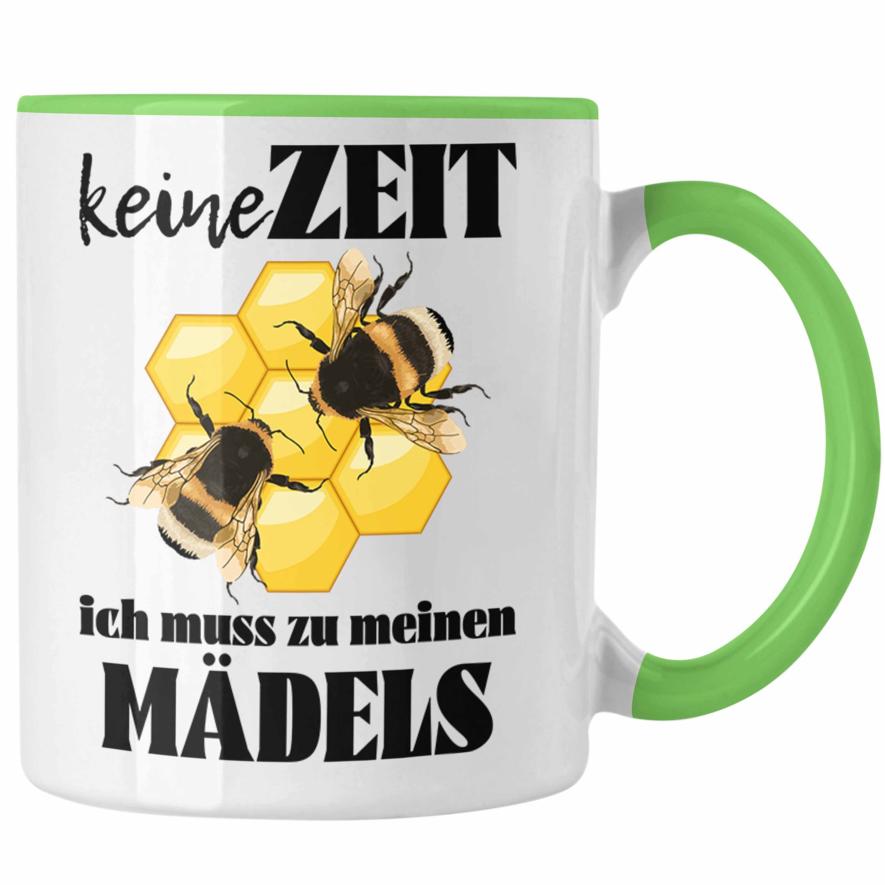 Trendation Tasse Trendation - Imker Geschenk Tasse Bienenzucht Kaffeetasse Geschenkideen Bienenzüchter Bienen Zuebhör Grün